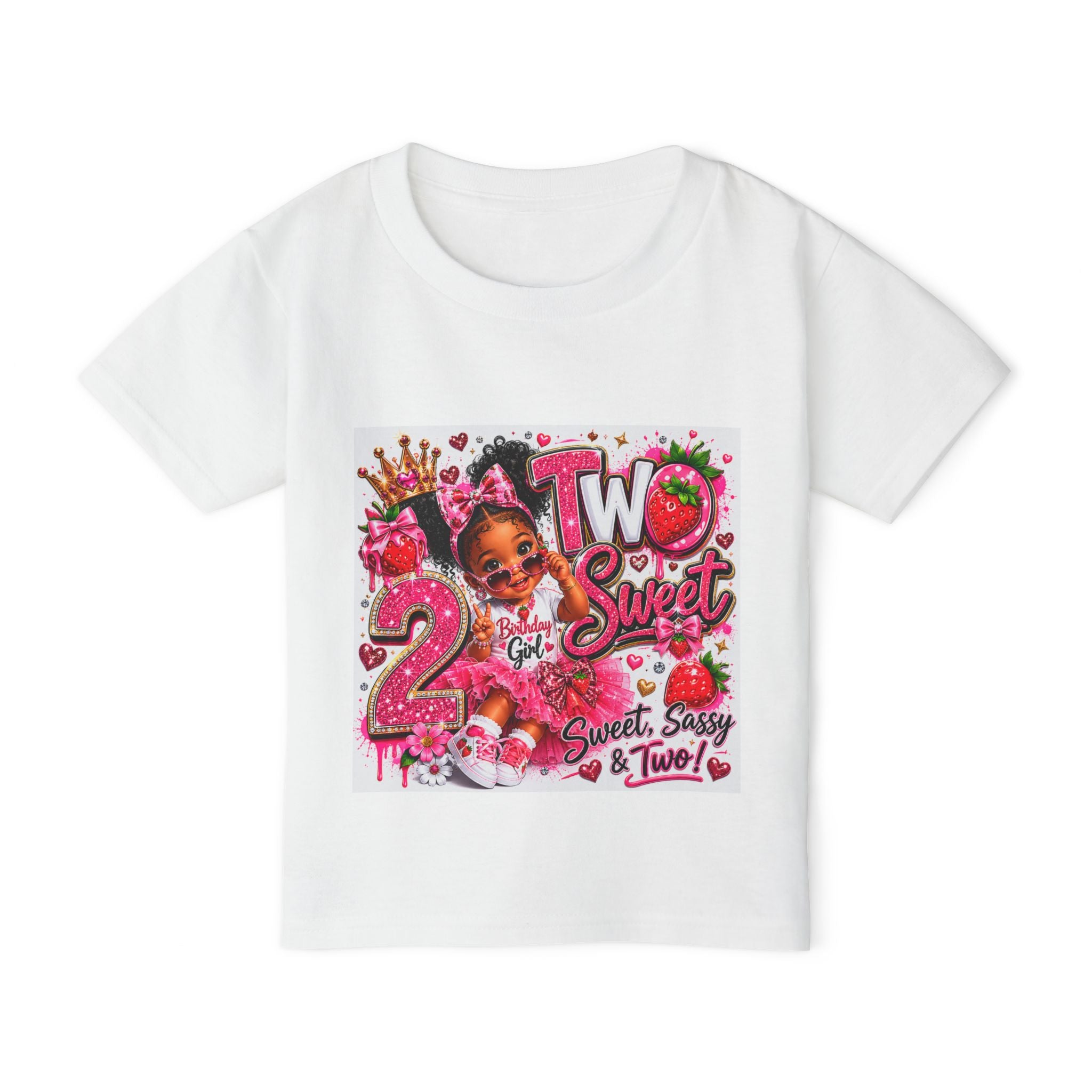 Toddler T-Shirt — "Two Sweet" 2nd Birthday Pink Princess Tee