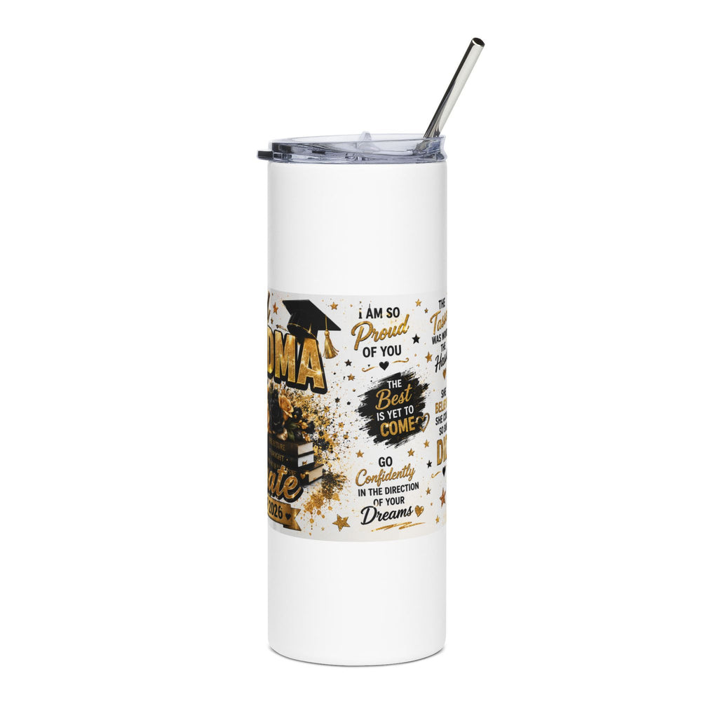 Graduation Proud Grandma 20oz Stainless Steel Tumbler — Class of 2026