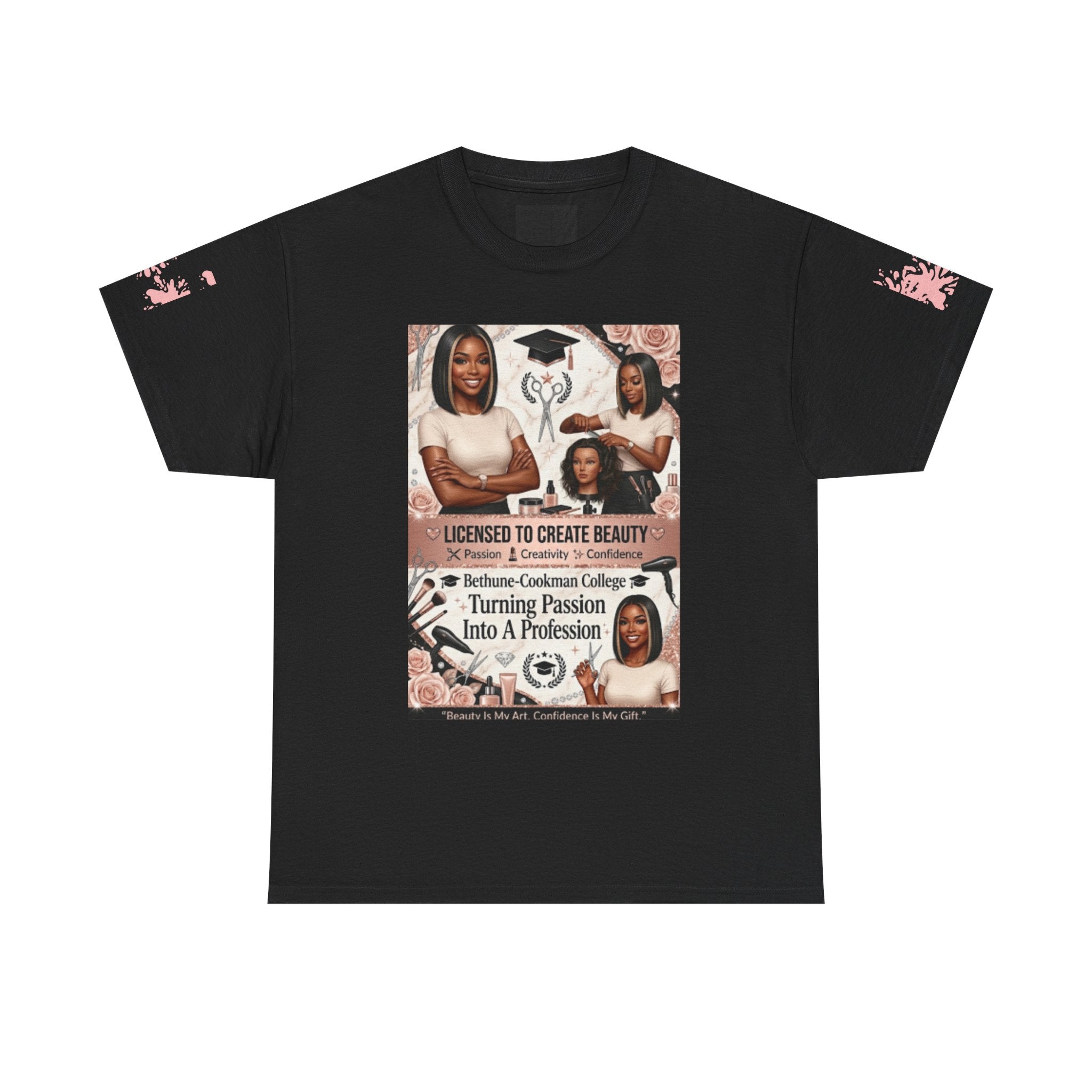 Beauty School Graduate Tee - "Licensed to Create Beauty" Hairstylist T‑Shirt