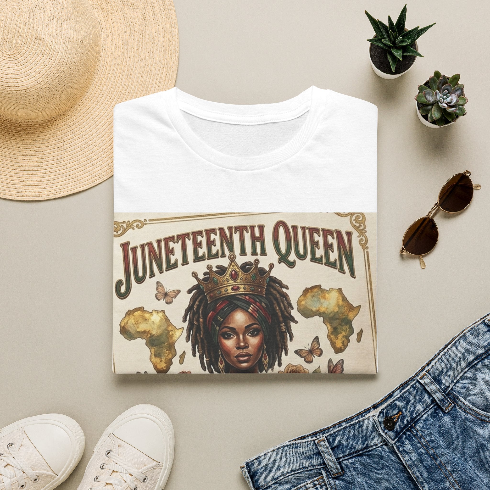 Juneteenth Queen T-Shirt — Honoring the Legacy: Freedom, Strength & Unity