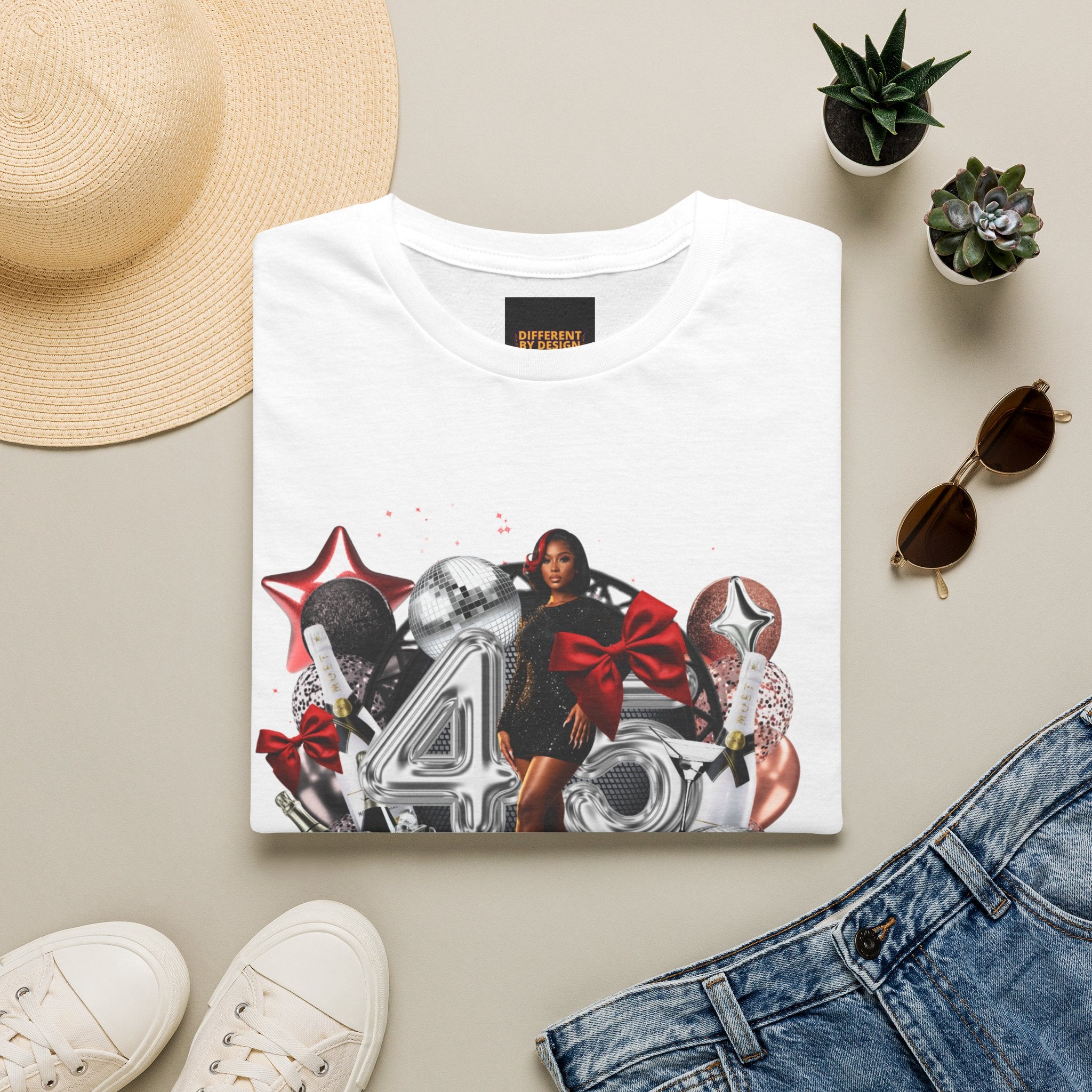 40th Birthday Celebration T-Shirt — '40 & Fabulous' Party Design