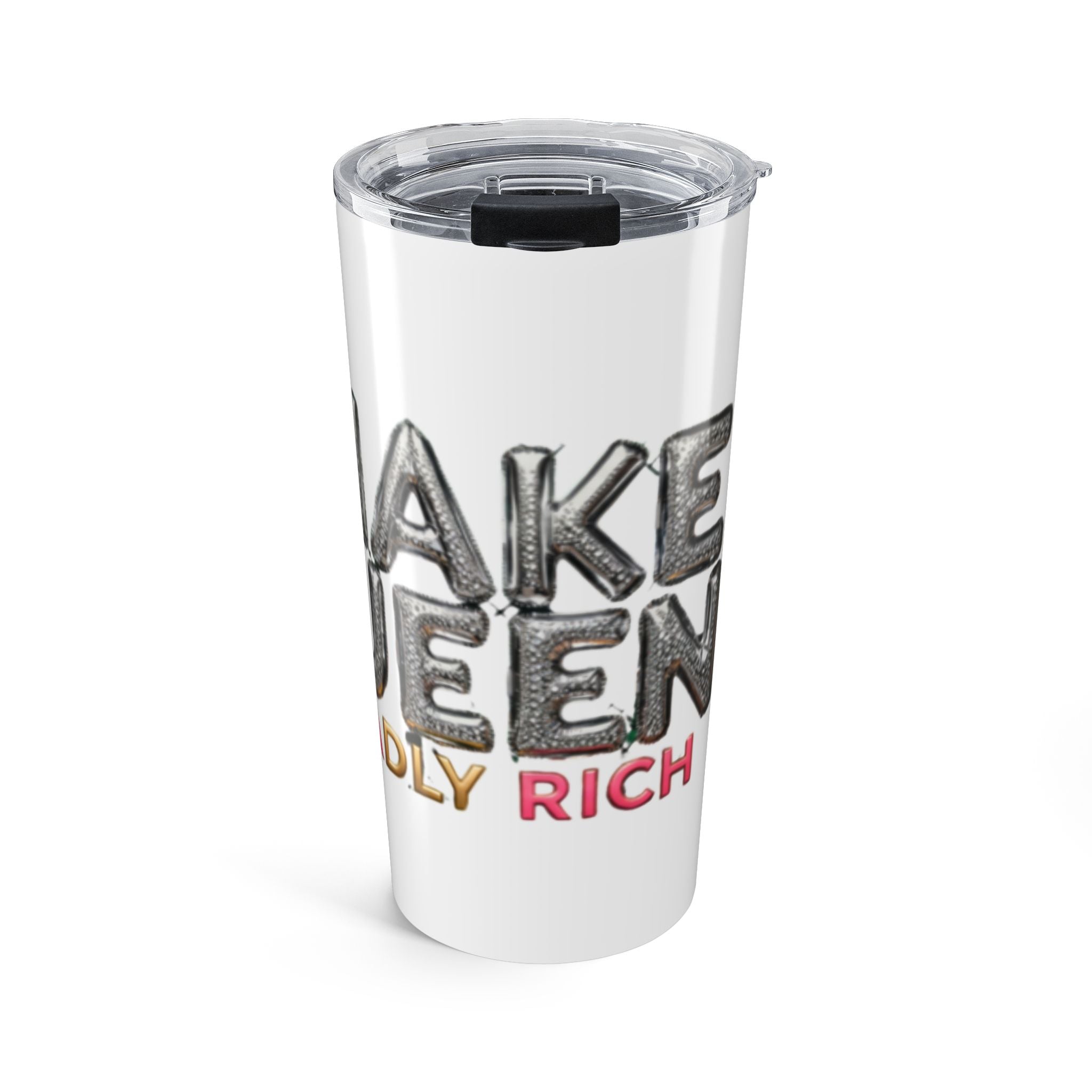 20oz Stainless Tumbler – 'Snakes Queen' Glam Diva Design, Insulated Travel Cup