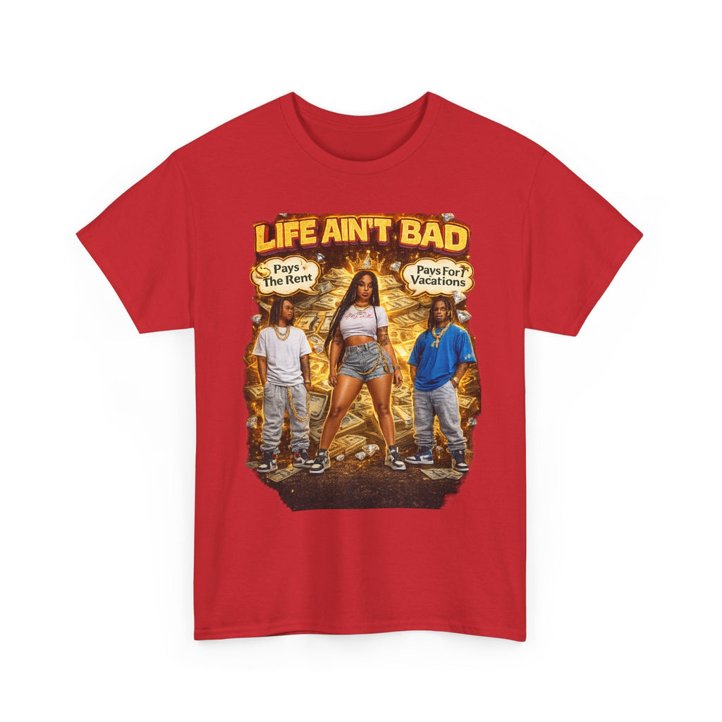 Life Ain't Bad T-Shirt — Vintage Crew Graphic Tee