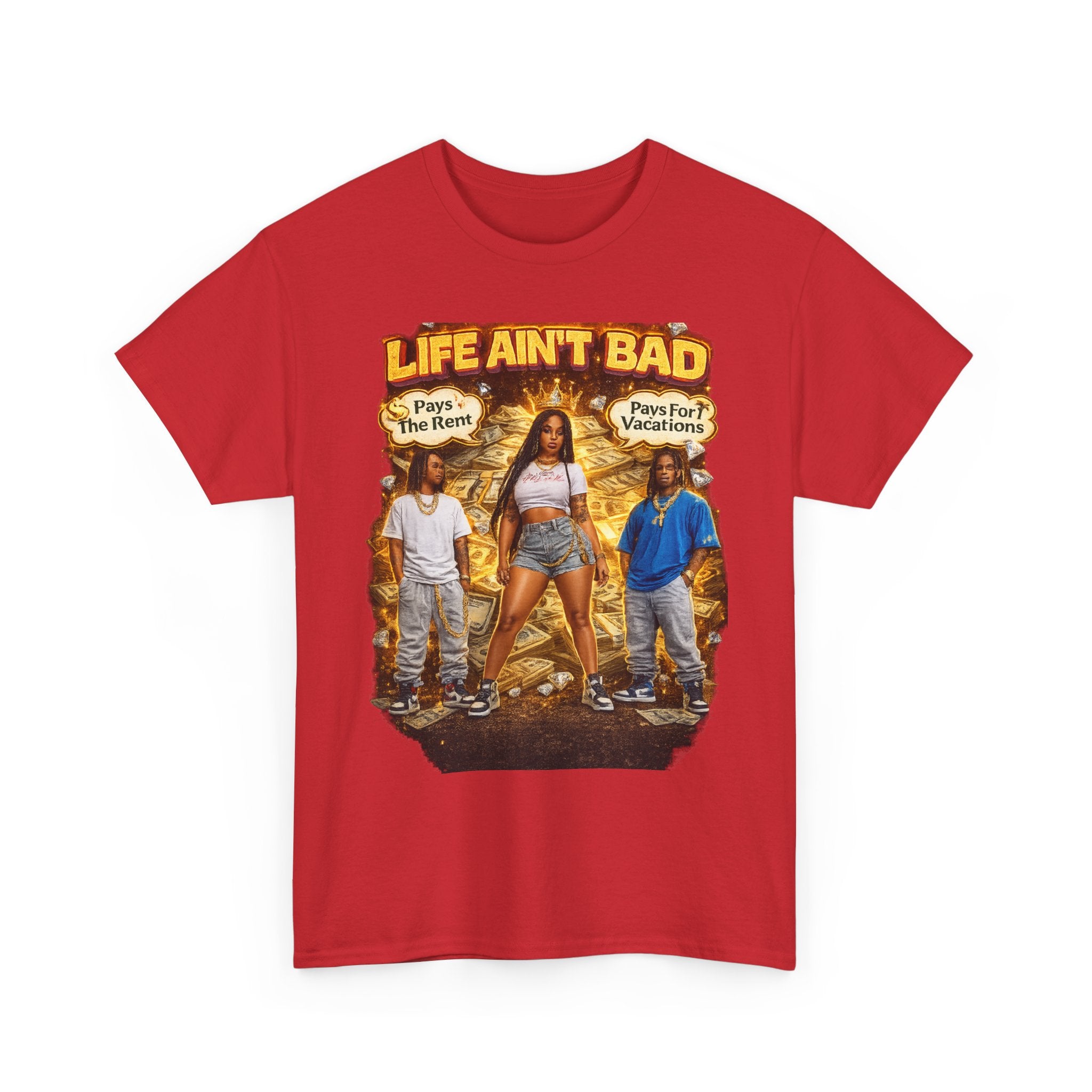 Life Ain't Bad T-Shirt — Vintage Crew Graphic Tee
