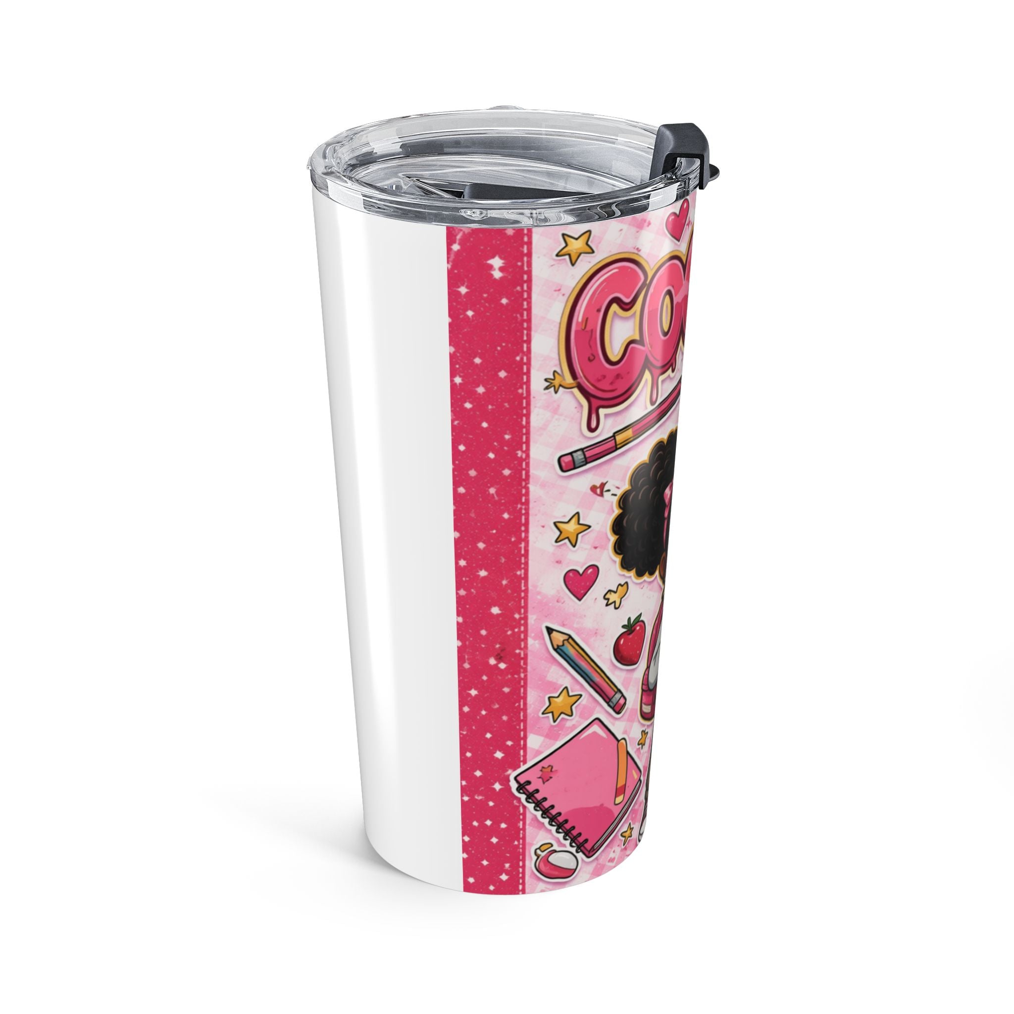 Cool Kid 20oz Tumbler - Cute Pink Back-to-School Travel Cup
