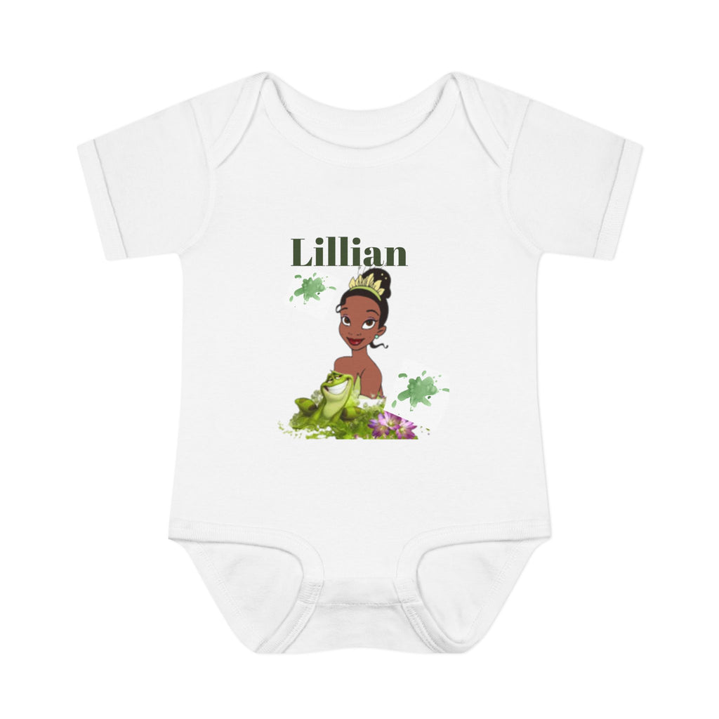 Tiana Princess Personalized Baby Bodysuit – Custom Name Infant Onesie