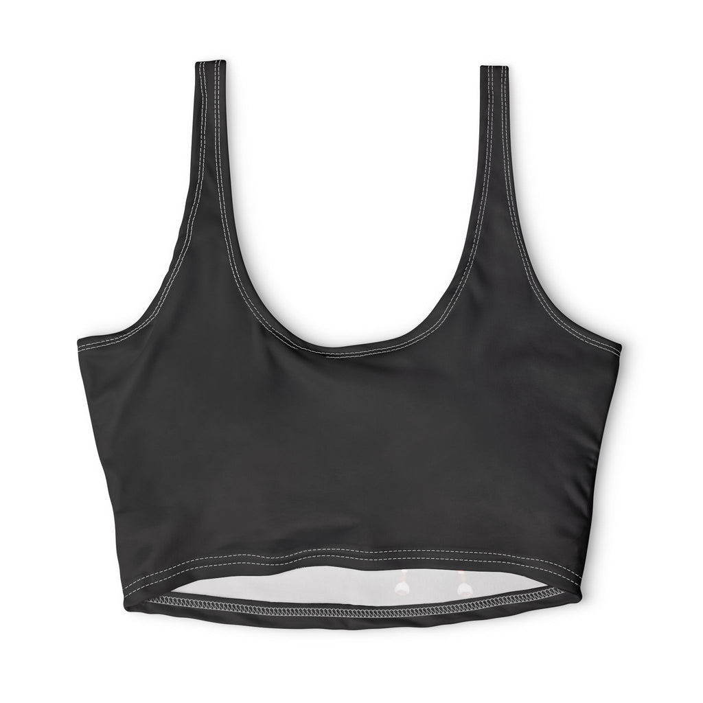Women's Black Sports Bra — 'She’s A Whole Vibe' Car Graphic Active Crop