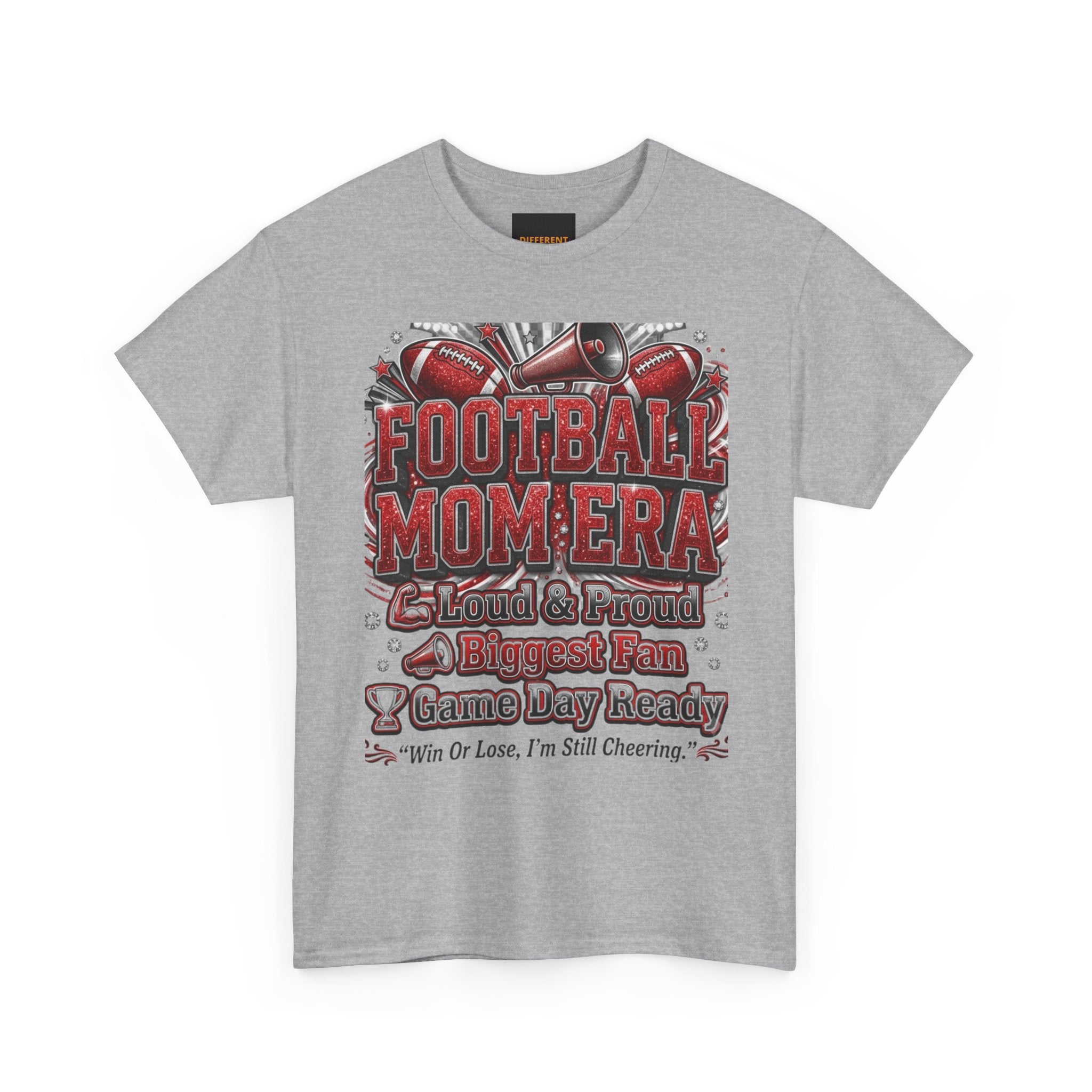 Football Mom Era T‑Shirt — Proud Mom, Biggest Fan, Game Day Ready Tee