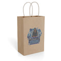 Paper Gift Bag - Personalized Blue Photo Party Favor Bag (Custom Name)