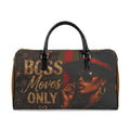 Boss Moves Only Faux Leather Travel Bag — Stylish Weekend Duffel for Ambitious Women