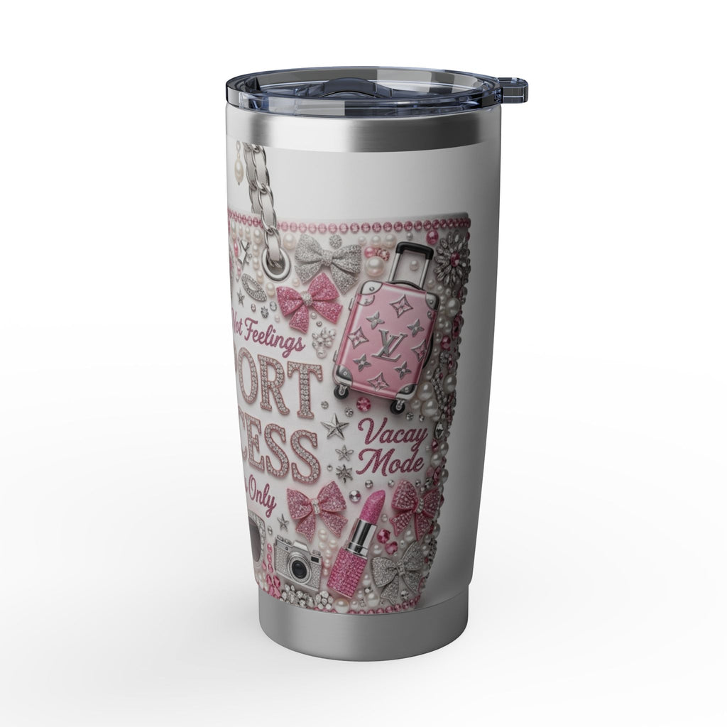 Passport Princess 20oz Tumbler – 'First Class Only' Travel Mug for Glamorous Wanderlust
