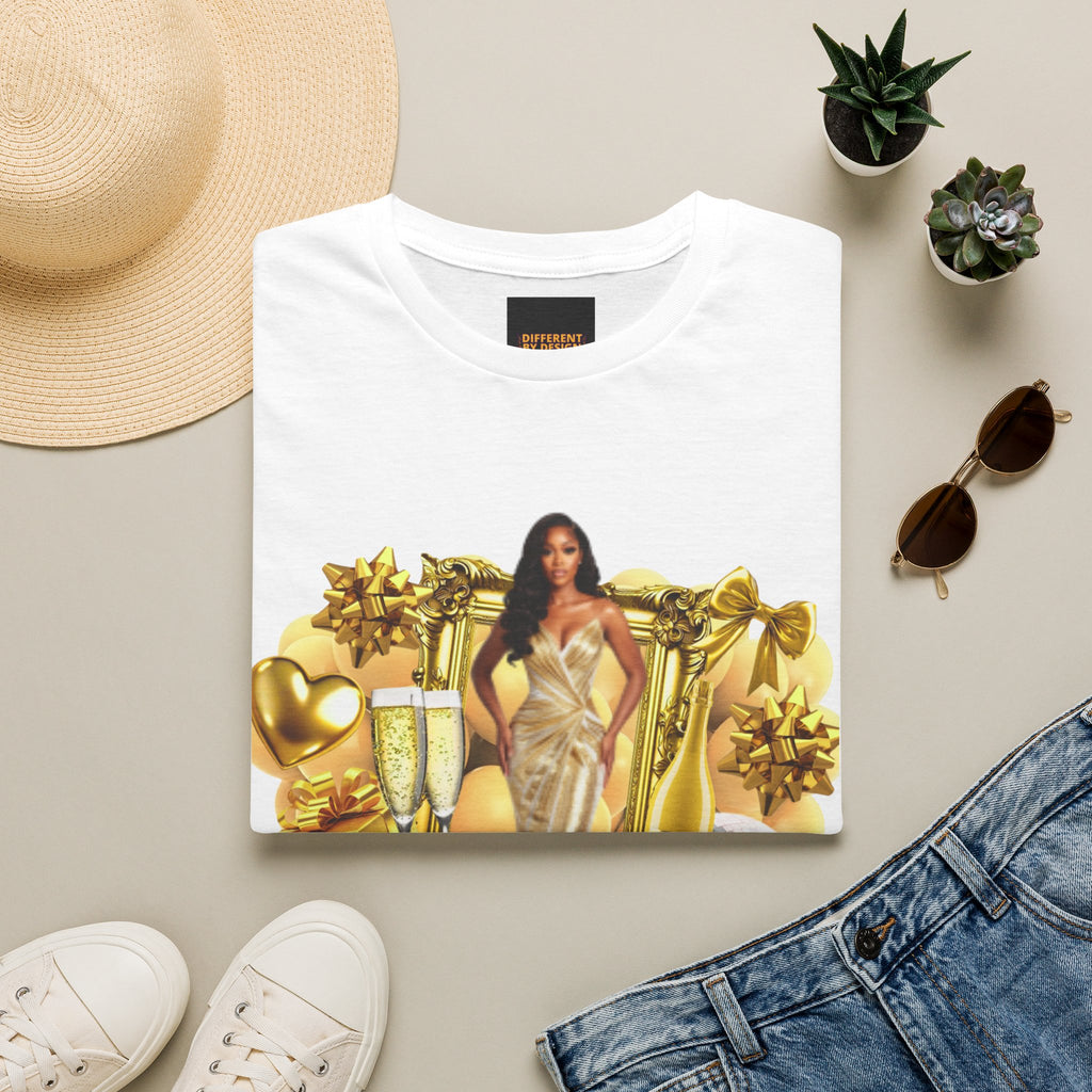 Birthday Queen T-Shirt — Gold Glam Birthday Design