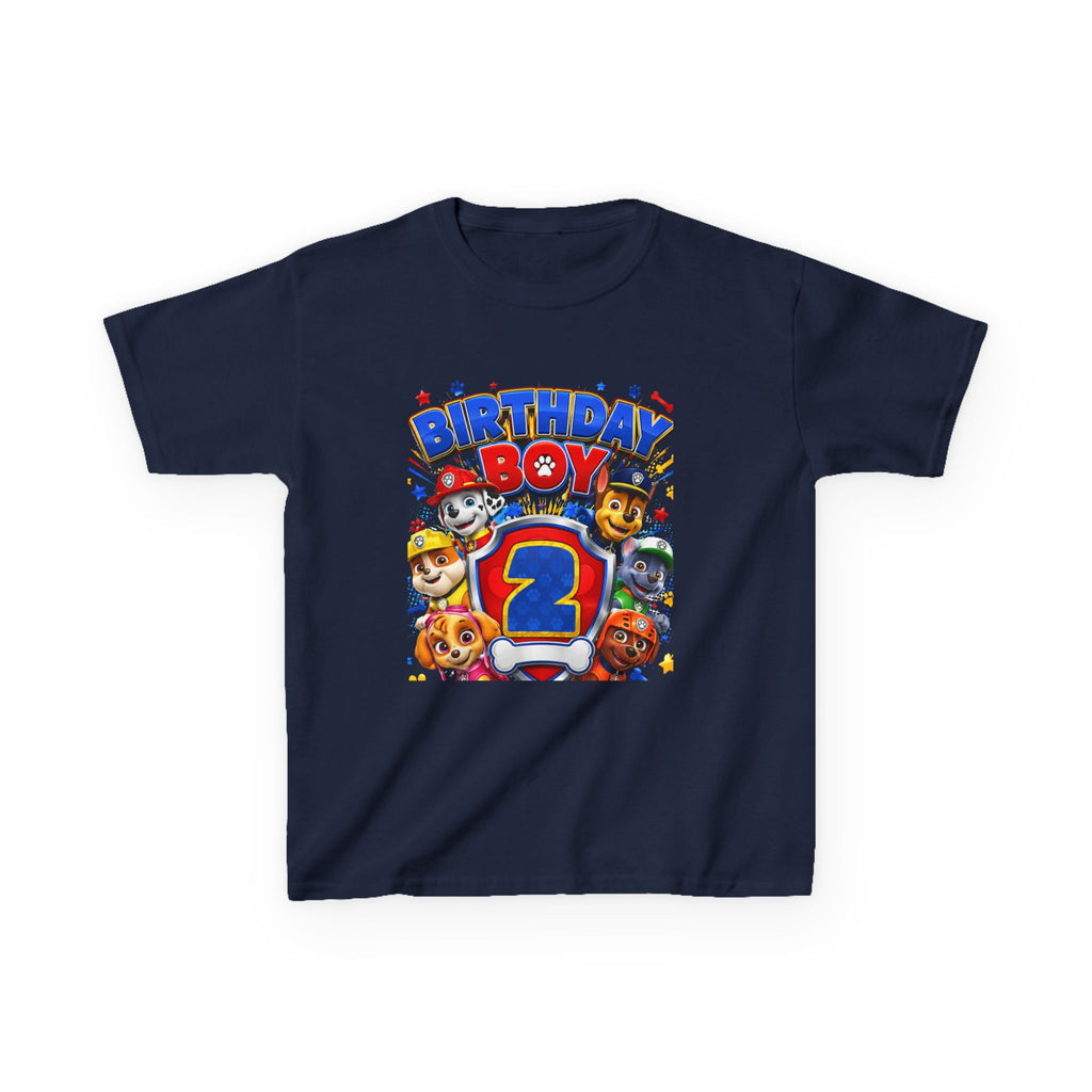 Kids Tee — Birthday Boy 2nd Birthday Character Party Shirt