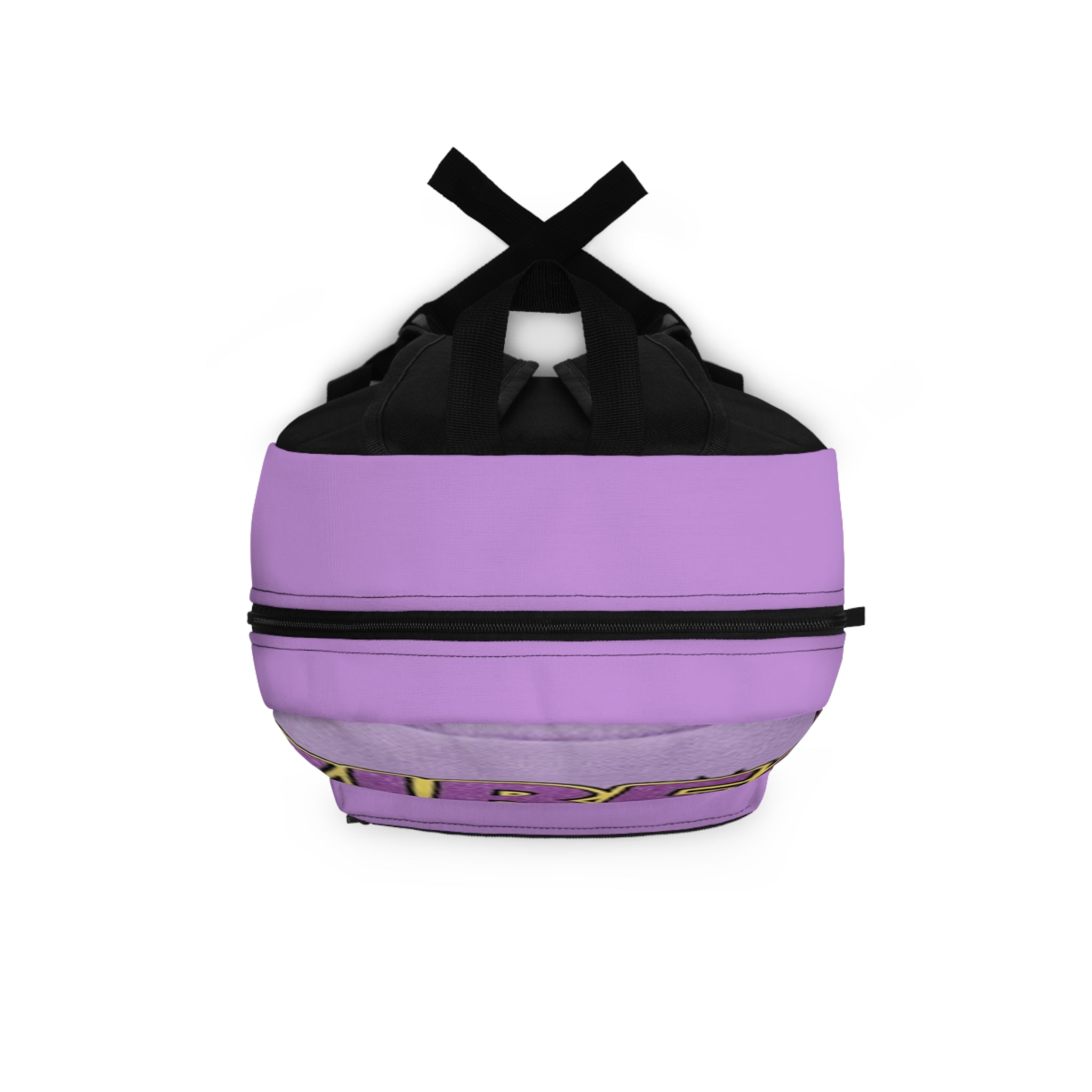 Purple 'Good Vibes' Girl Graphic Backpack — Cute Afro Puff Kids School Bag