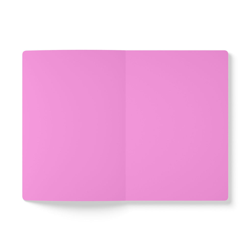 Superstar Rainbow Unicorn Girl Softcover Journal — Cute Pink Notebook for Kids