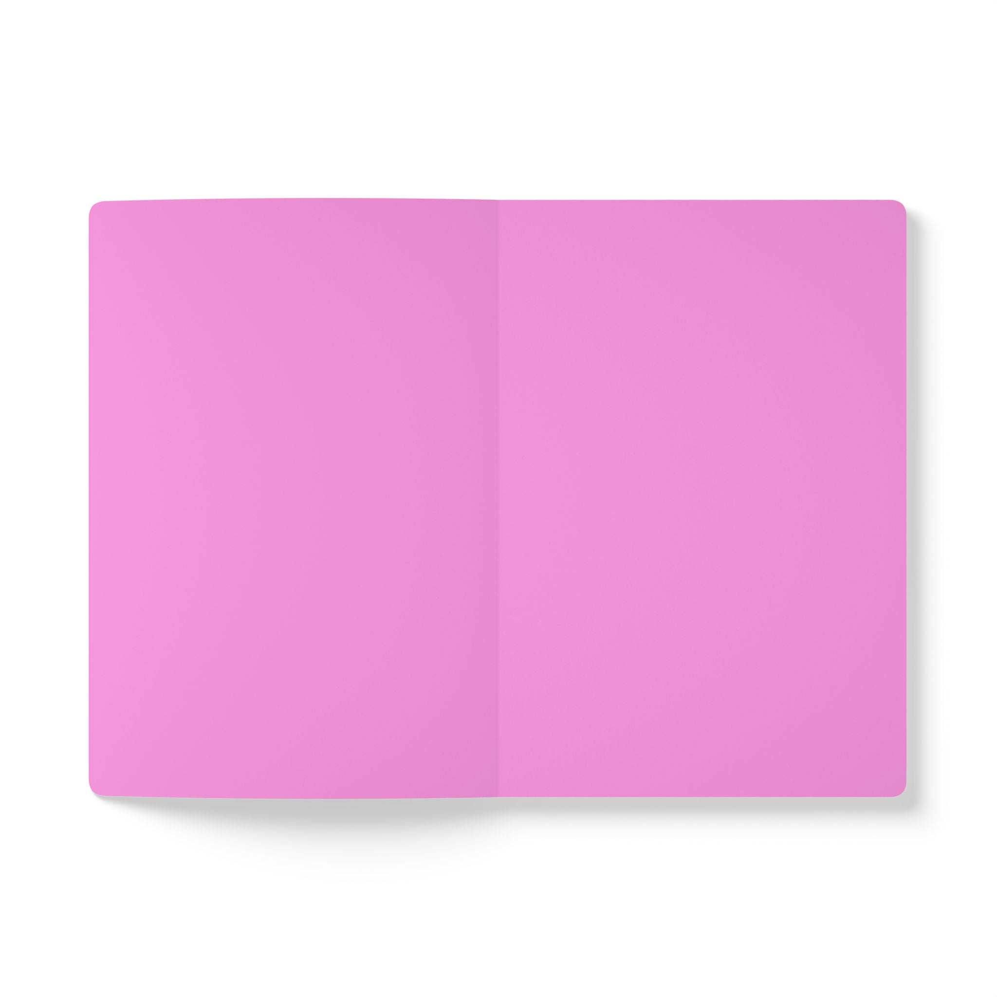 Superstar Rainbow Unicorn Girl Softcover Journal — Cute Pink Notebook for Kids