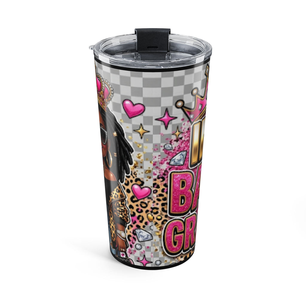 20oz Tumbler — "My Baddie Grandma" Leopard Pink Travel Cup