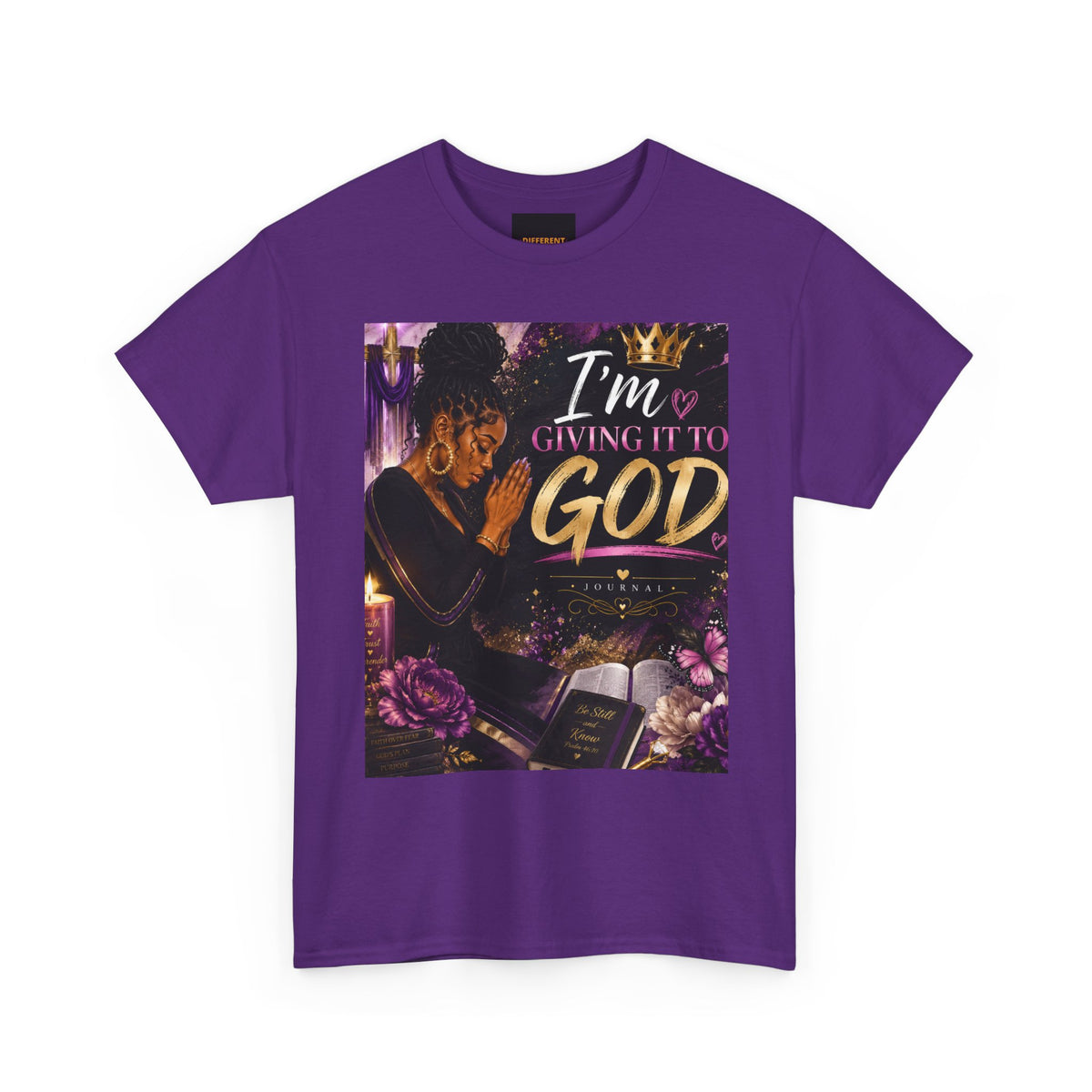 Prayer Graphic Tee - "I'm Giving It To God" Inspirational Christian T-Shirt