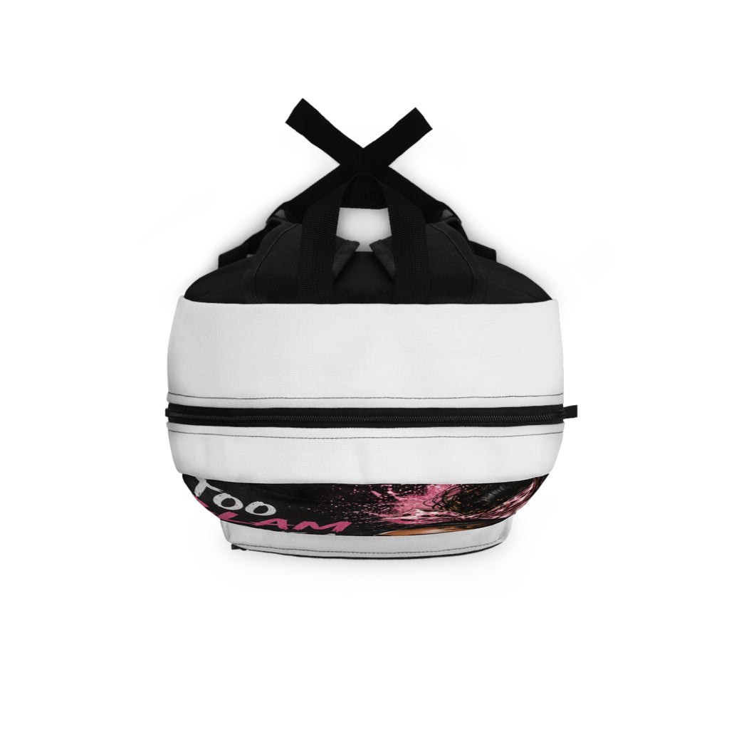 Backpack — "Too Glam to Give a Damn" Fashion Backpack