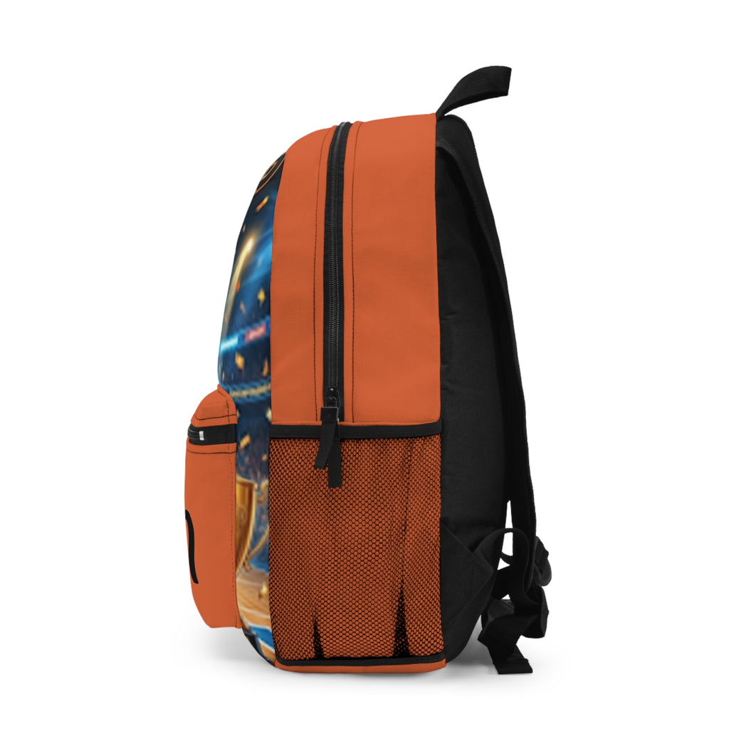 Personalized "MVP Play Hard, Dream Big" Basketball Backpack – Justin Name Sports Bag