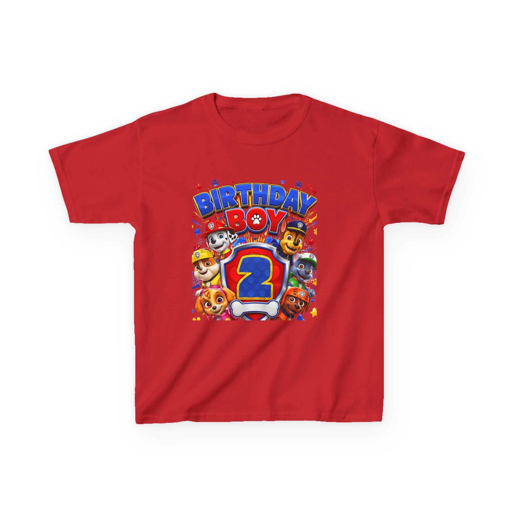 Kids Tee — Birthday Boy 2nd Birthday Character Party Shirt