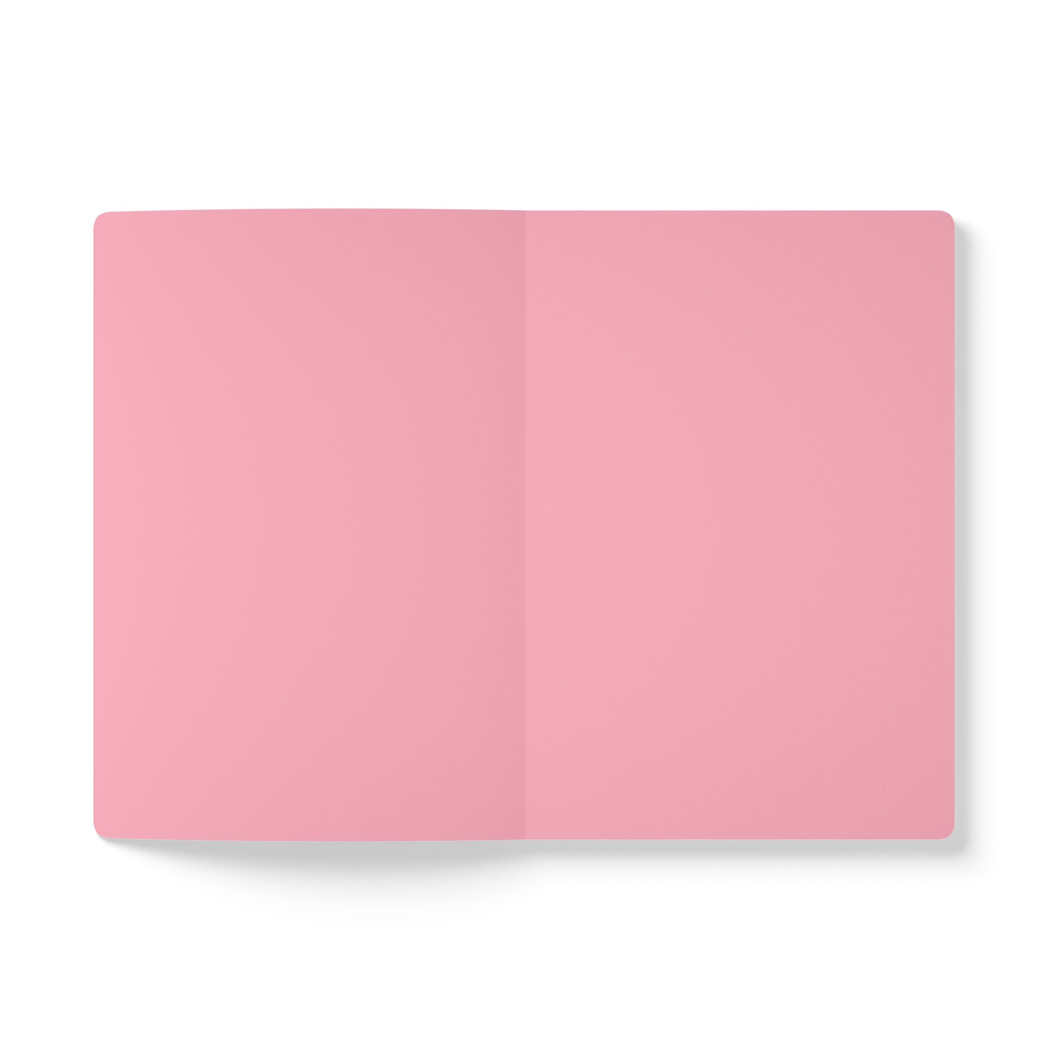 Dream Big Study Hard Softcover Journal — Cute Pink Girl Empowerment Notebook