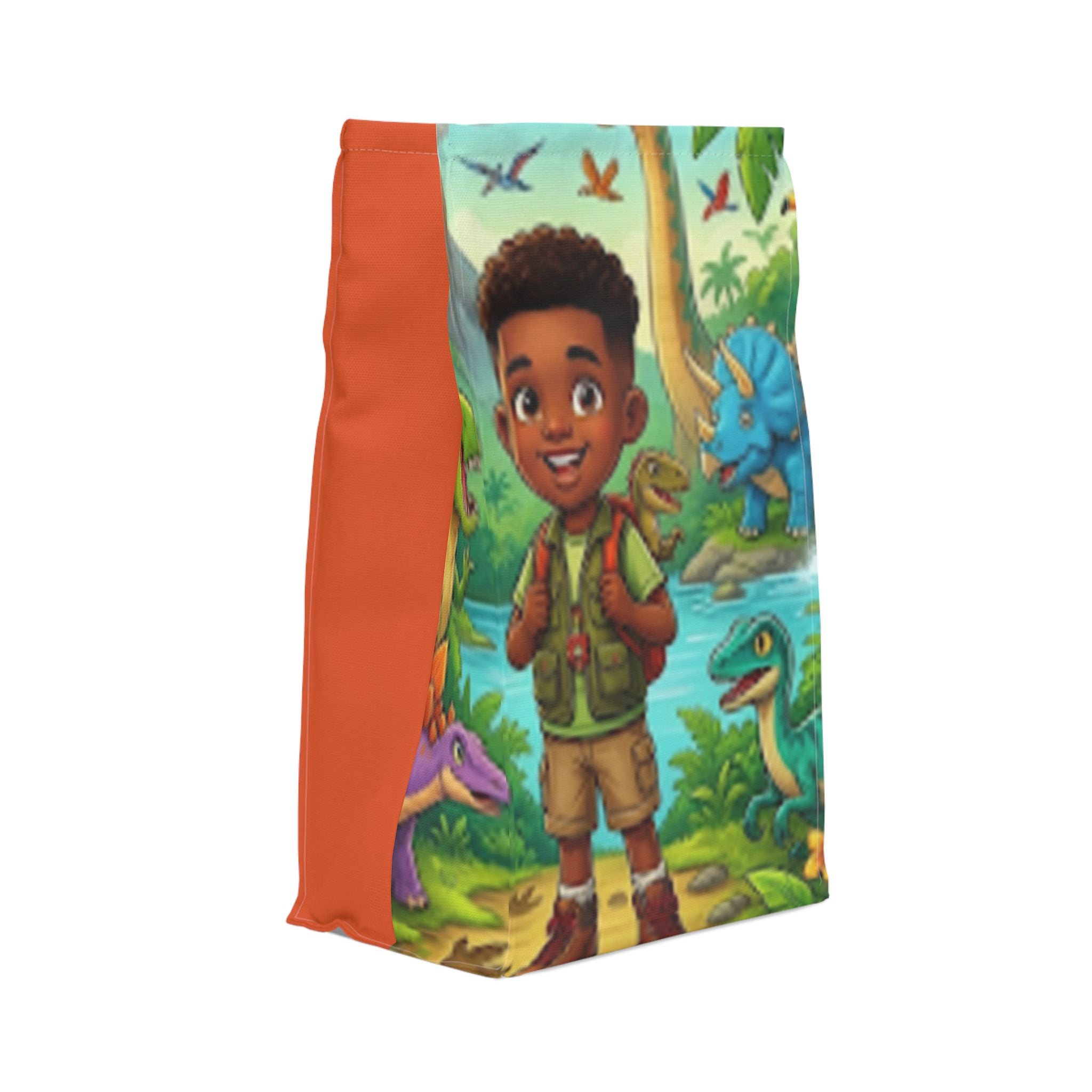 Dino Adventure Kids Lunch Bag – Polyester Insulated School Tote