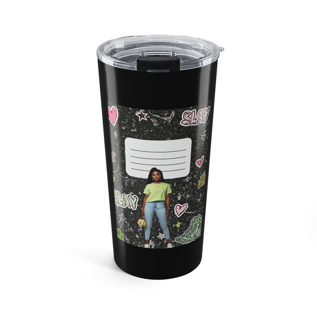 20oz Photo Collage Tumbler — Personalized Notebook Doodle Design
