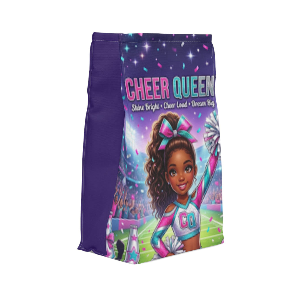 Cheer Queen Lunch Bag — Kids Cheerleader Insulated Polyester Tote