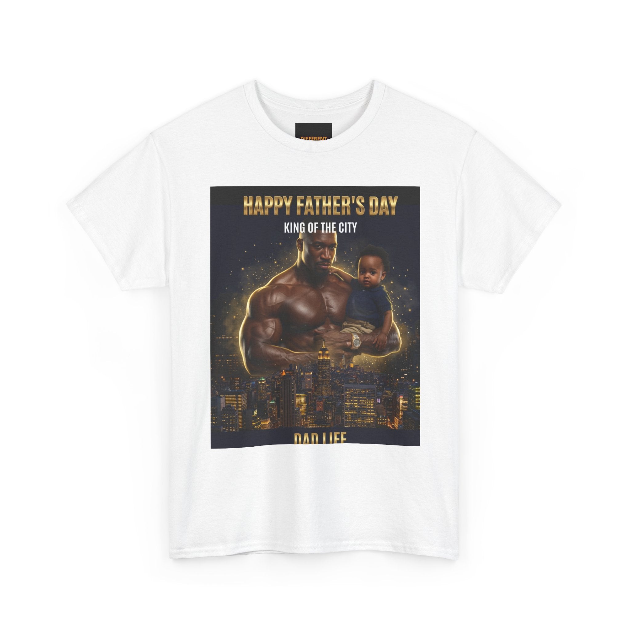 Father's Day T-Shirt — "Happy Father's Day King of the City" Dad Life Tee