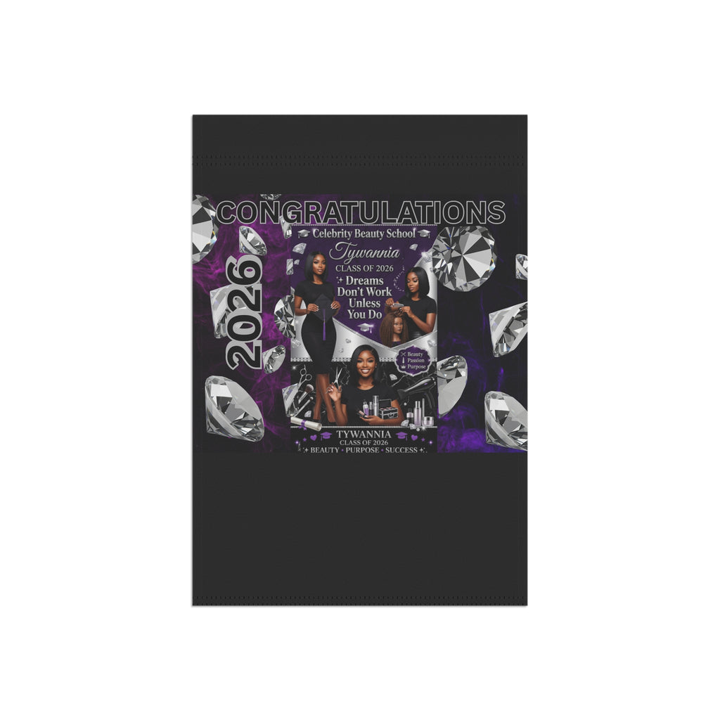 Graduation Garden Flag — 'Congratulations 2026' Custom Photo Banner