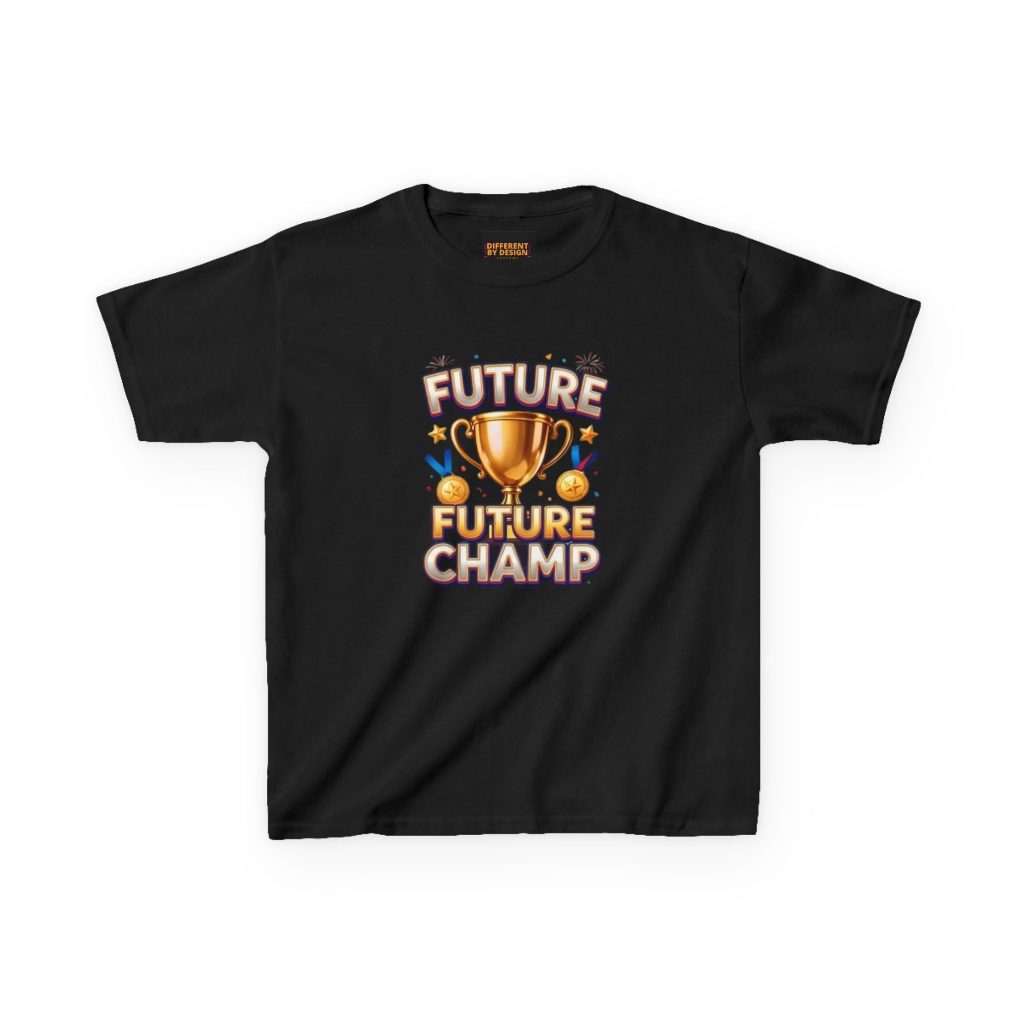 Kids 'Future Champ' Trophy T-Shirt — Motivational Sports Tee for Boys & Girls