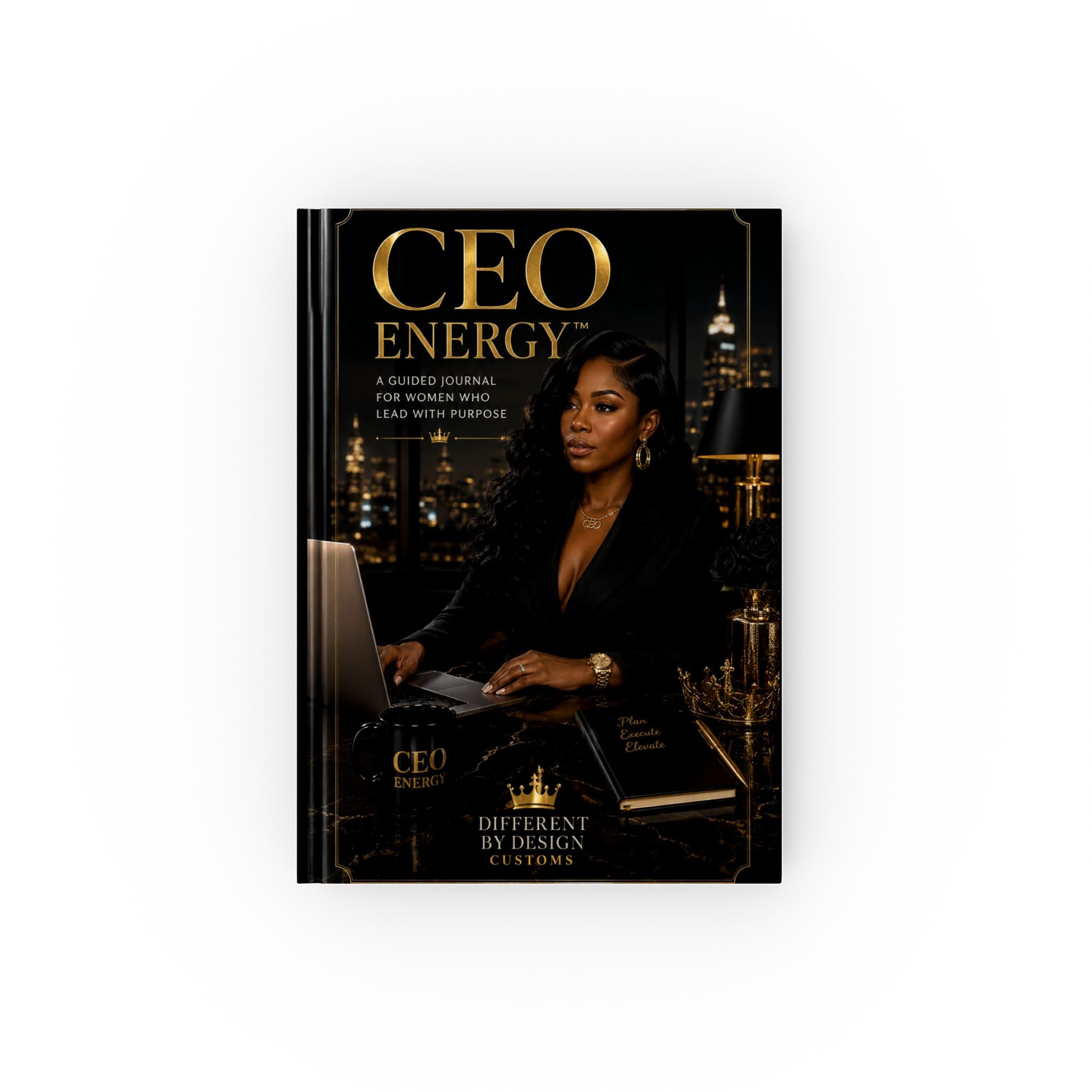 CEO Energy Hardback Journal — Luxury Guided Business Planner & Goal Notebook