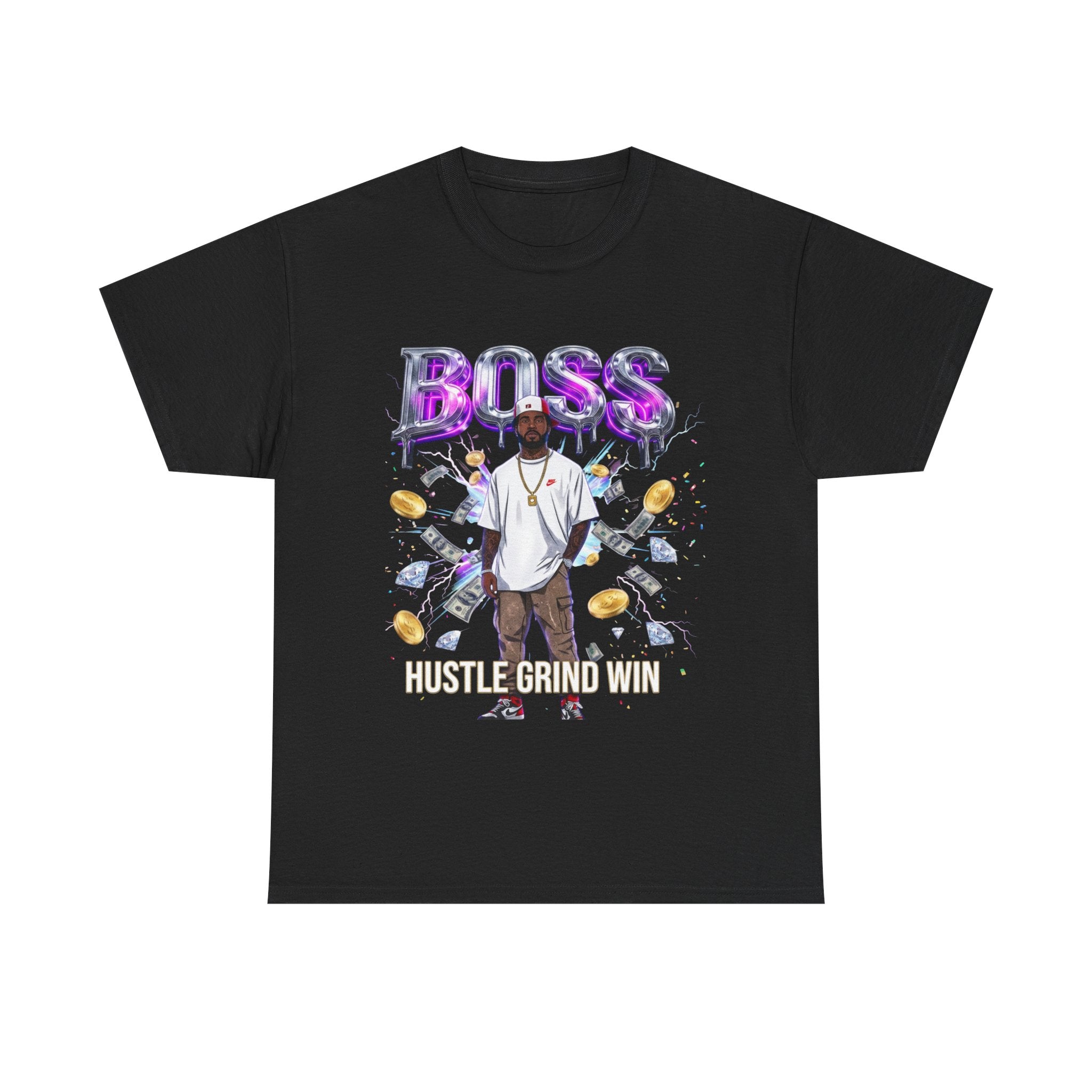 Boss Graphic Tee — Money & Hustle Streetwear T-Shirt