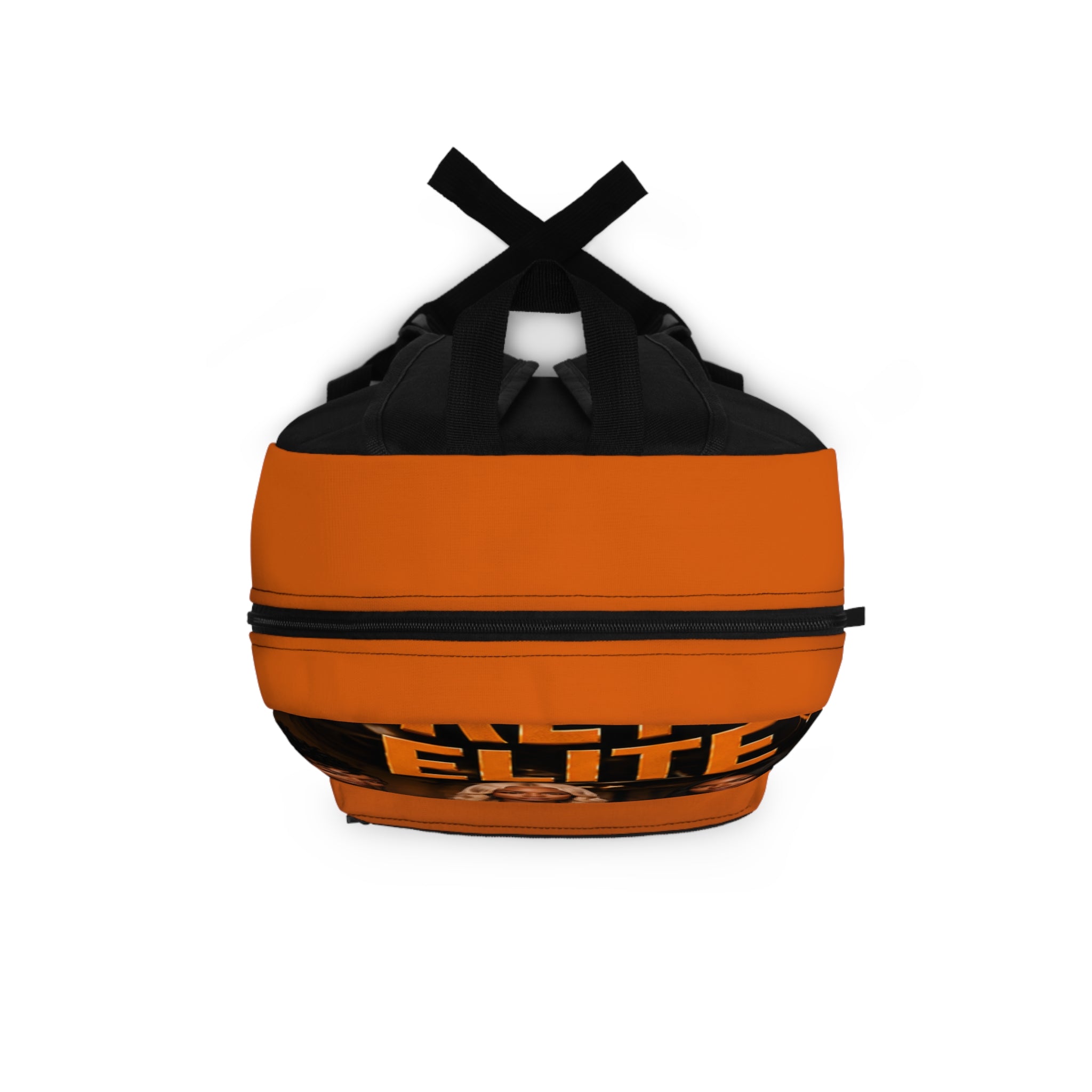 Elite Cheer Squad Photo Backpack – Orange Team Spirit School Bag