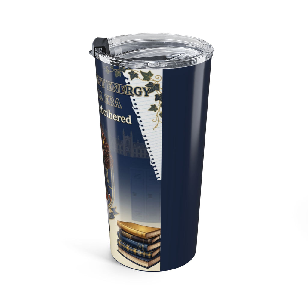 20oz Inspirational Schoolgirl Tumbler — "Honor Roll & Unbothered"
