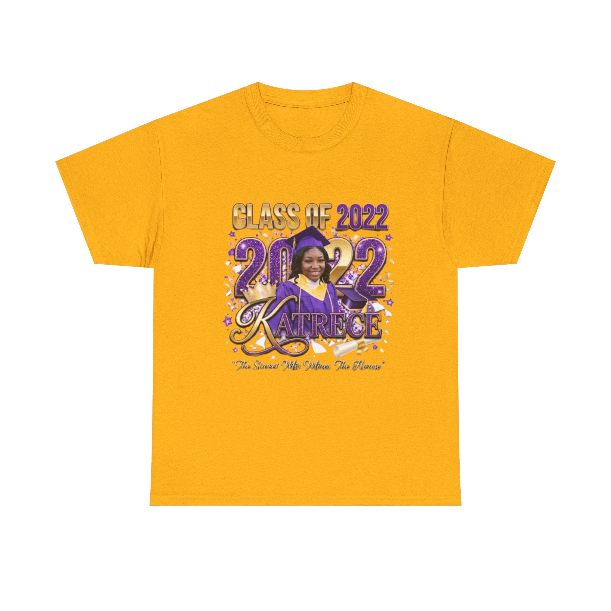 Class of 2022 Personalized Graduation Tee — Custom Name Photo Senior Shirt