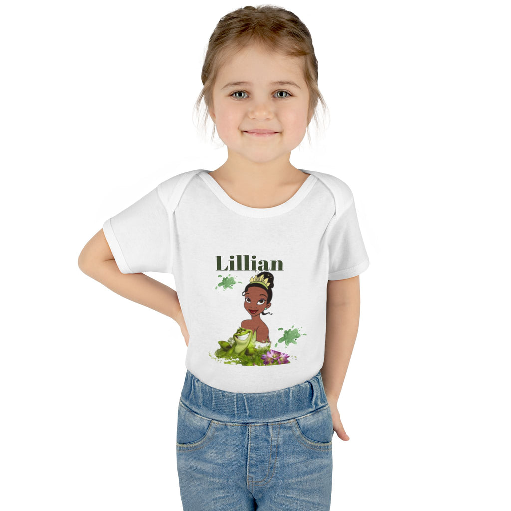 Tiana Princess Personalized Baby Bodysuit – Custom Name Infant Onesie