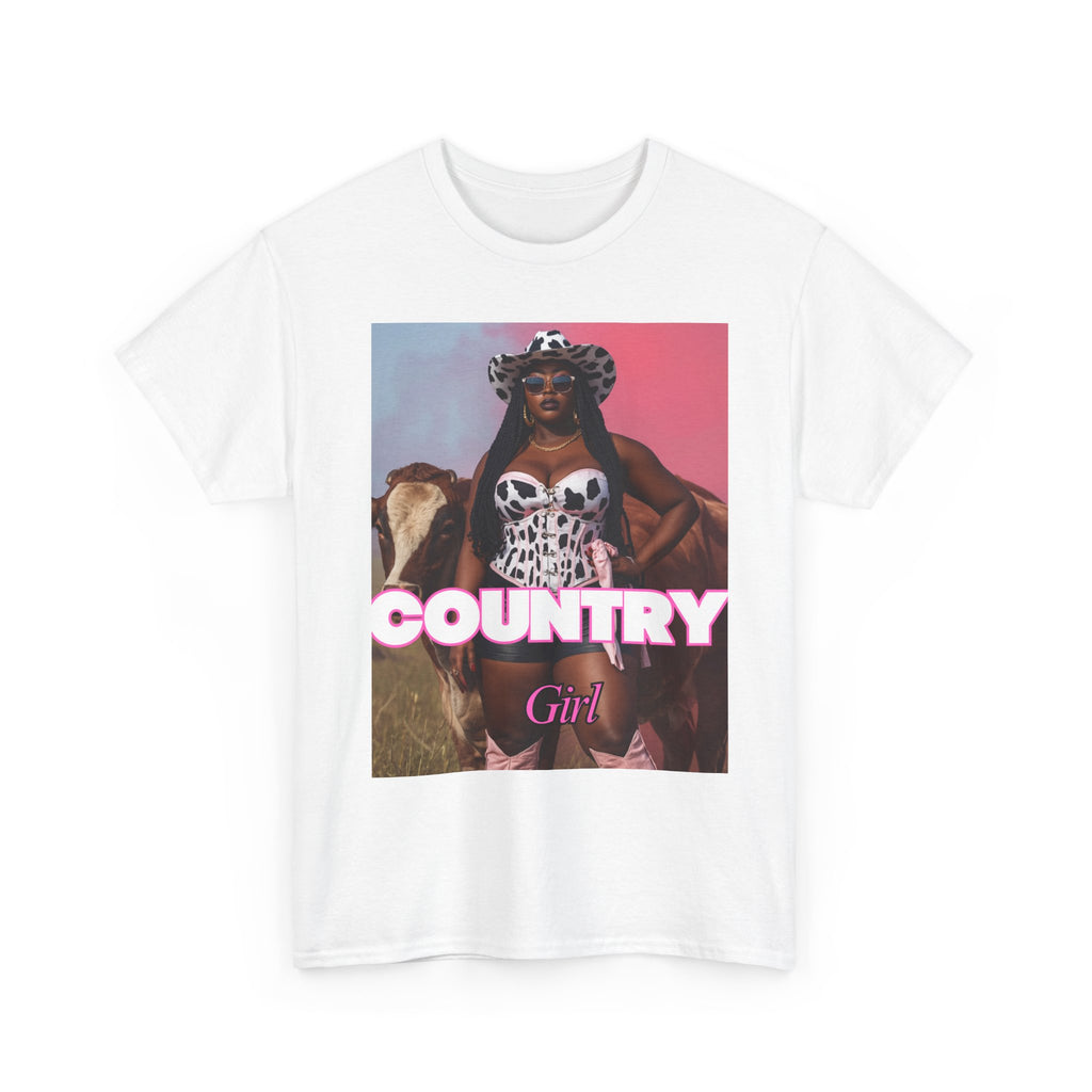 Country Girl Tee — Vintage Cowgirl Graphic T-Shirt