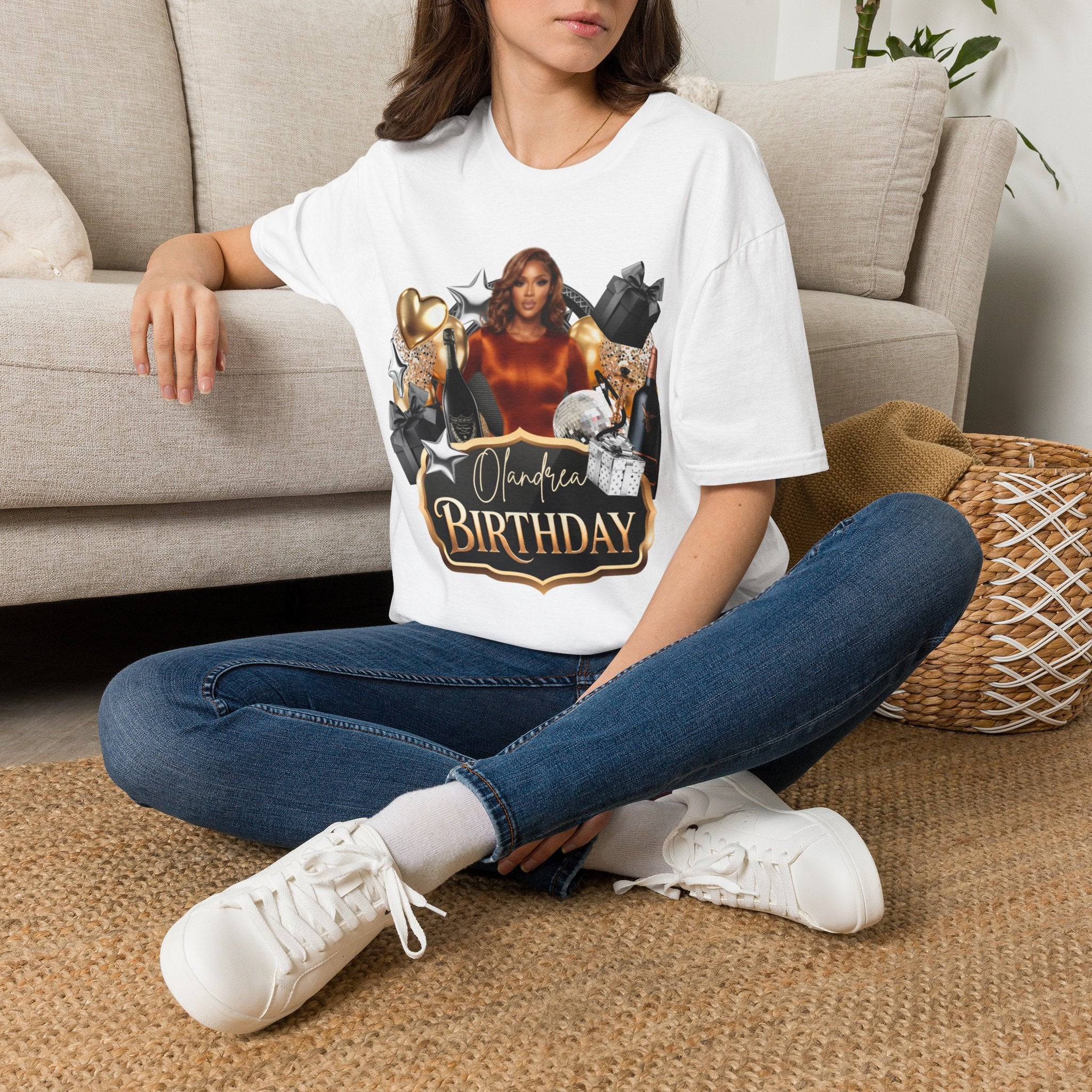 Birthday Celebration T-Shirt — Glam Party Graphic Tee