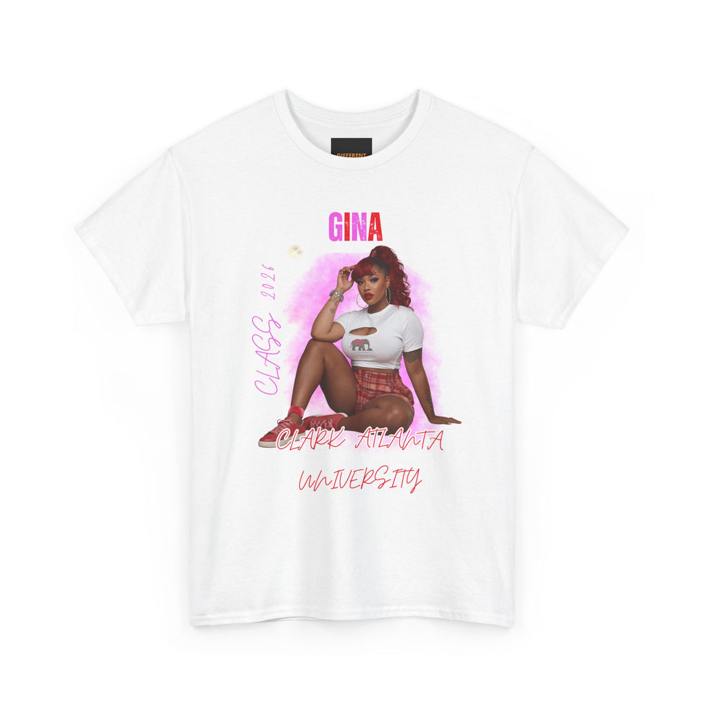 Gina Retro Pinup Tee – Cute Latina University Graphic T-Shirt