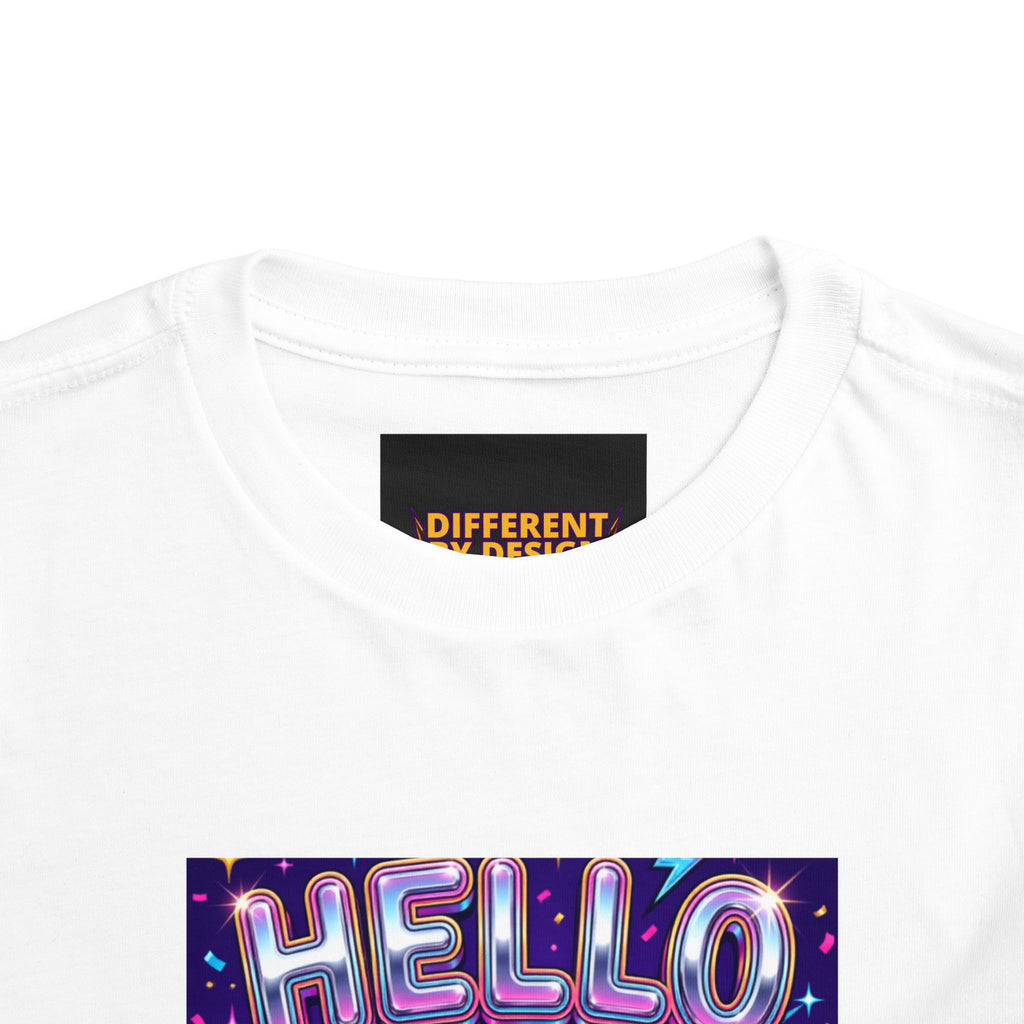 Hello Pre-K Toddler Tee - Bright Pencil Back to School Shirt
