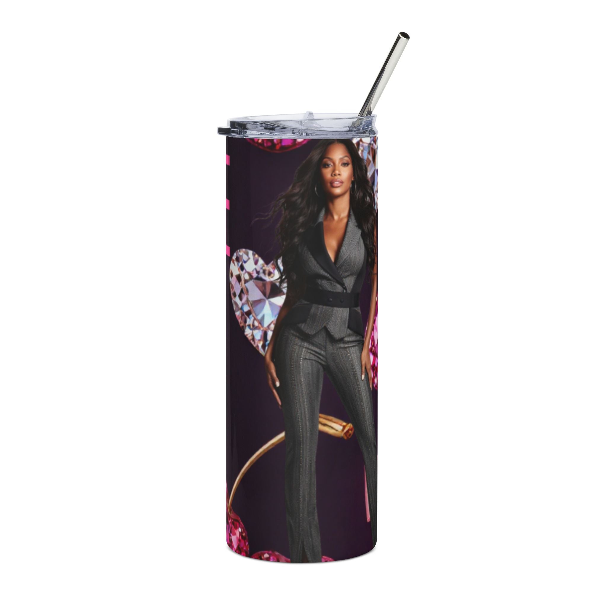 20oz Tumbler — Sparkling Heart 'Daddy I Love You' Stainless Steel Travel Cup