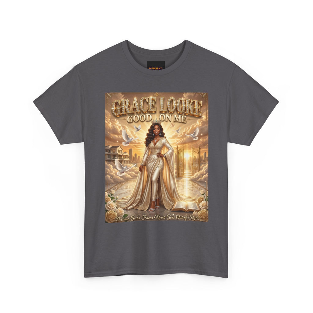 Christian T-Shirt — "Grace Looked Down On Me" Inspirational Faith Tee