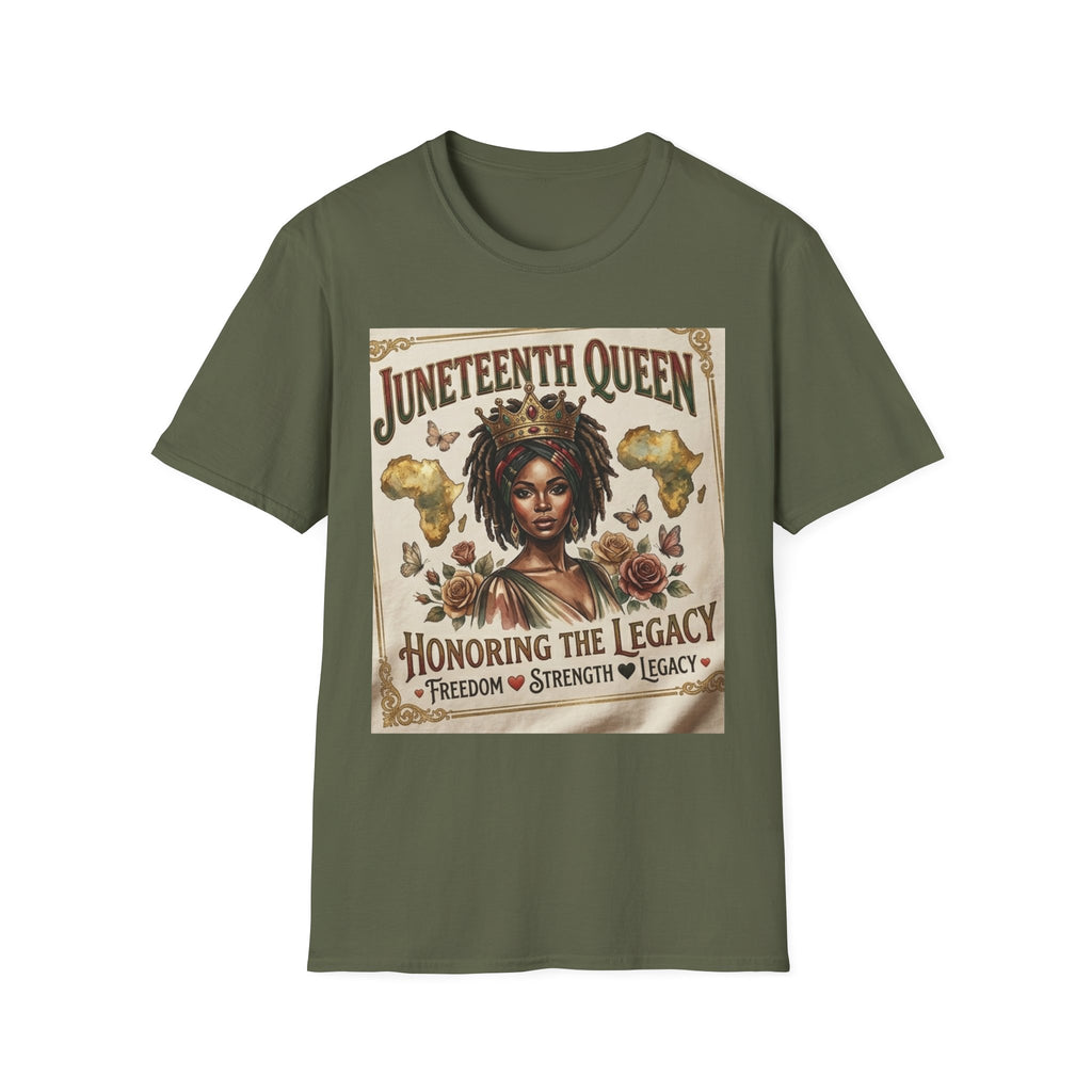Juneteenth Queen T-Shirt — Honoring the Legacy: Freedom, Strength & Unity