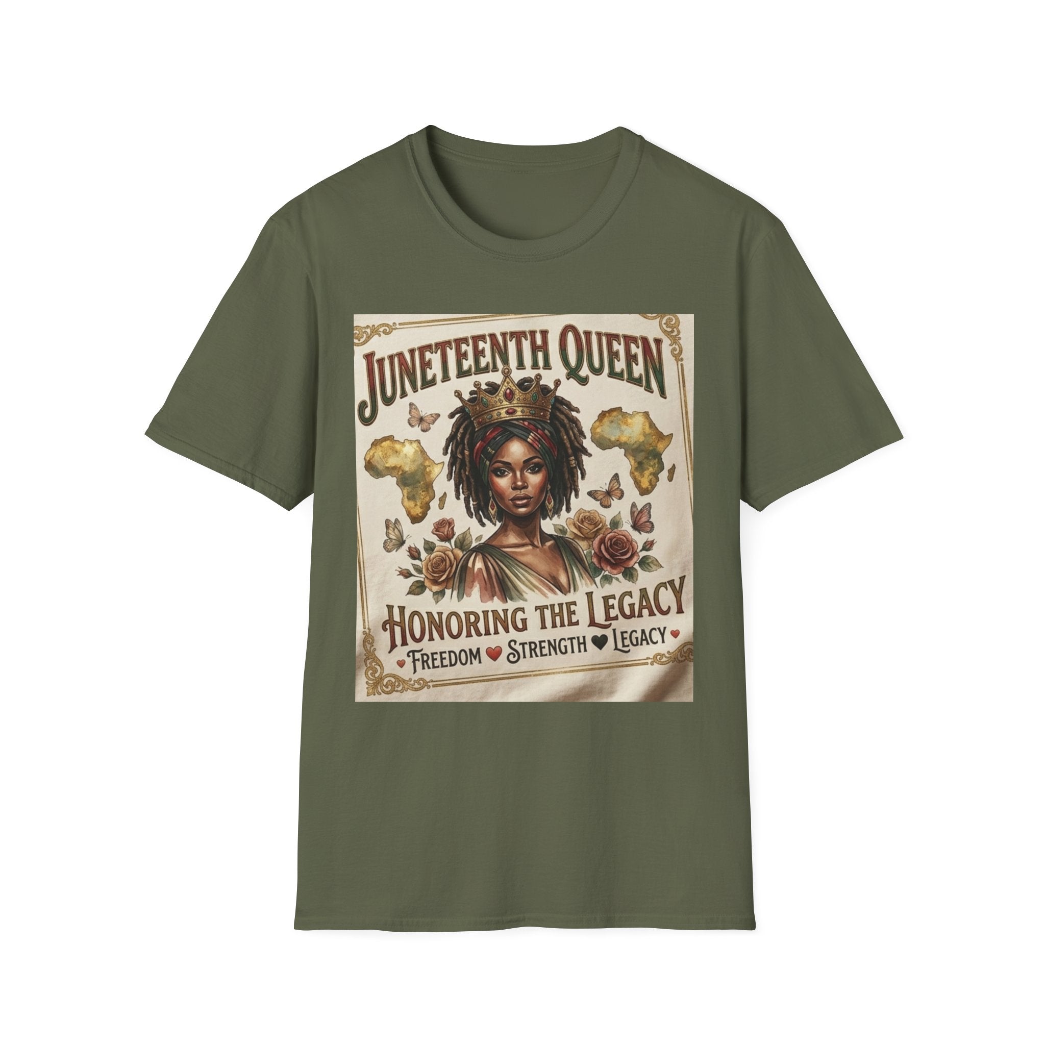 Juneteenth Queen T-Shirt — Honoring the Legacy: Freedom, Strength & Unity