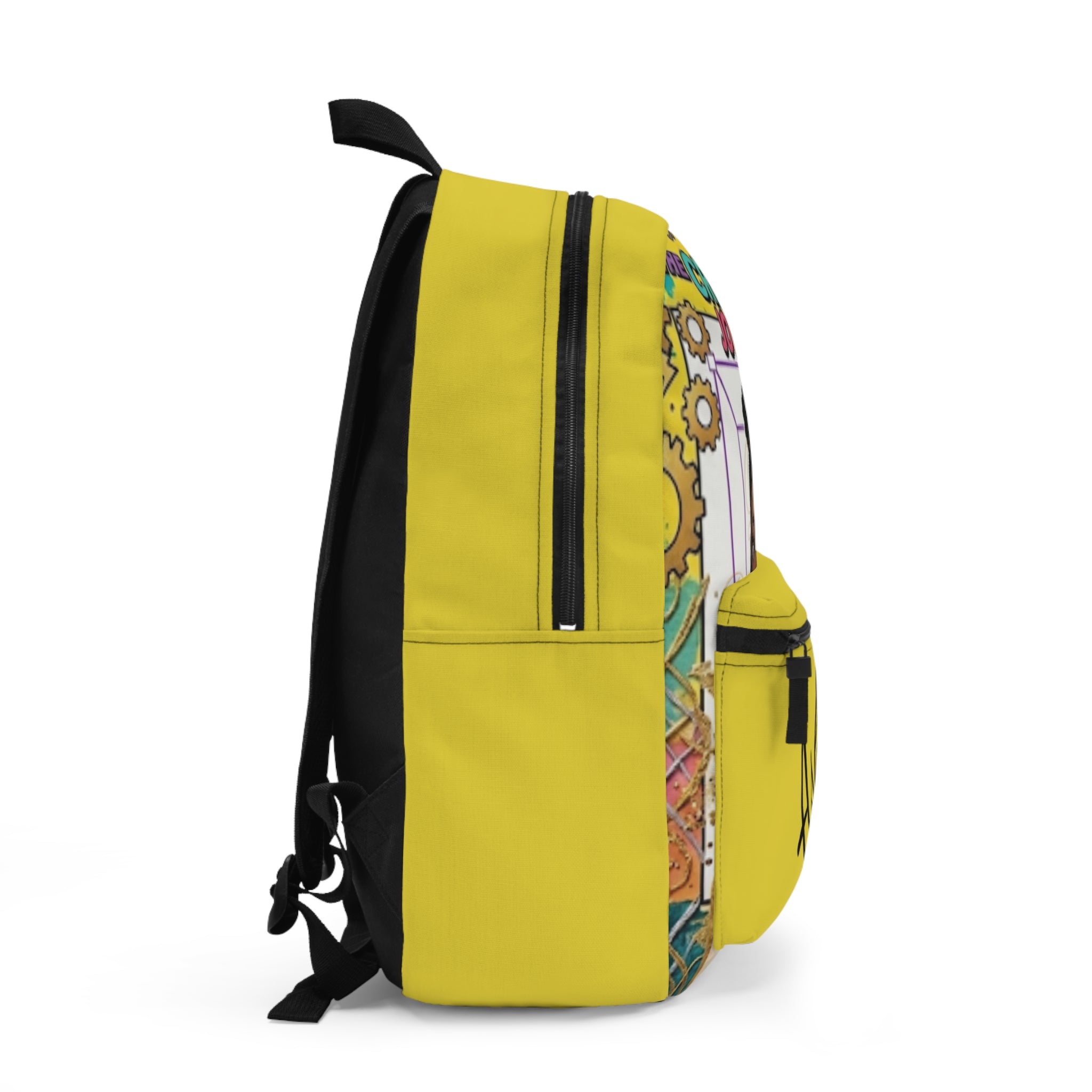 The Creator's Journey Backpack — Personalized "Ashley" Yellow Artist Journal Pack