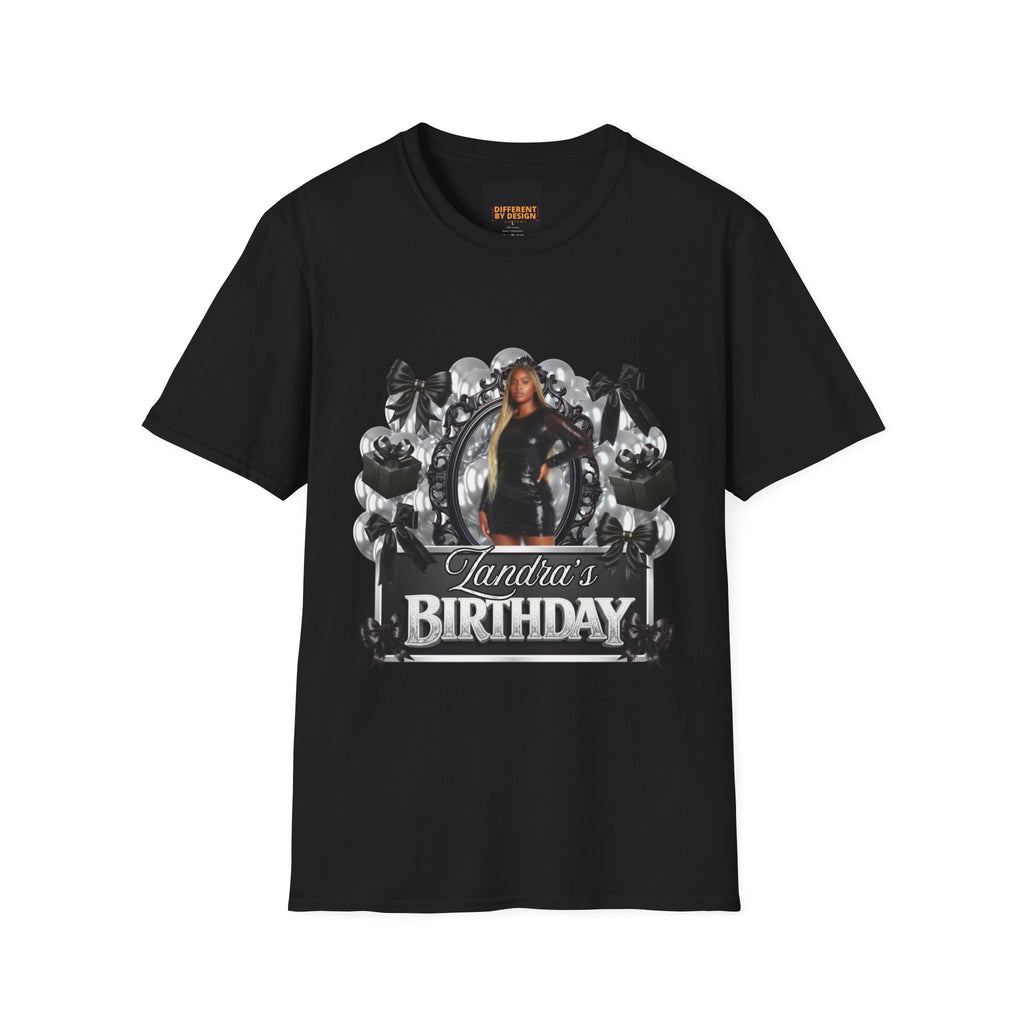 Personalized Birthday T‑Shirt — Custom Name Birthday Photo Tee