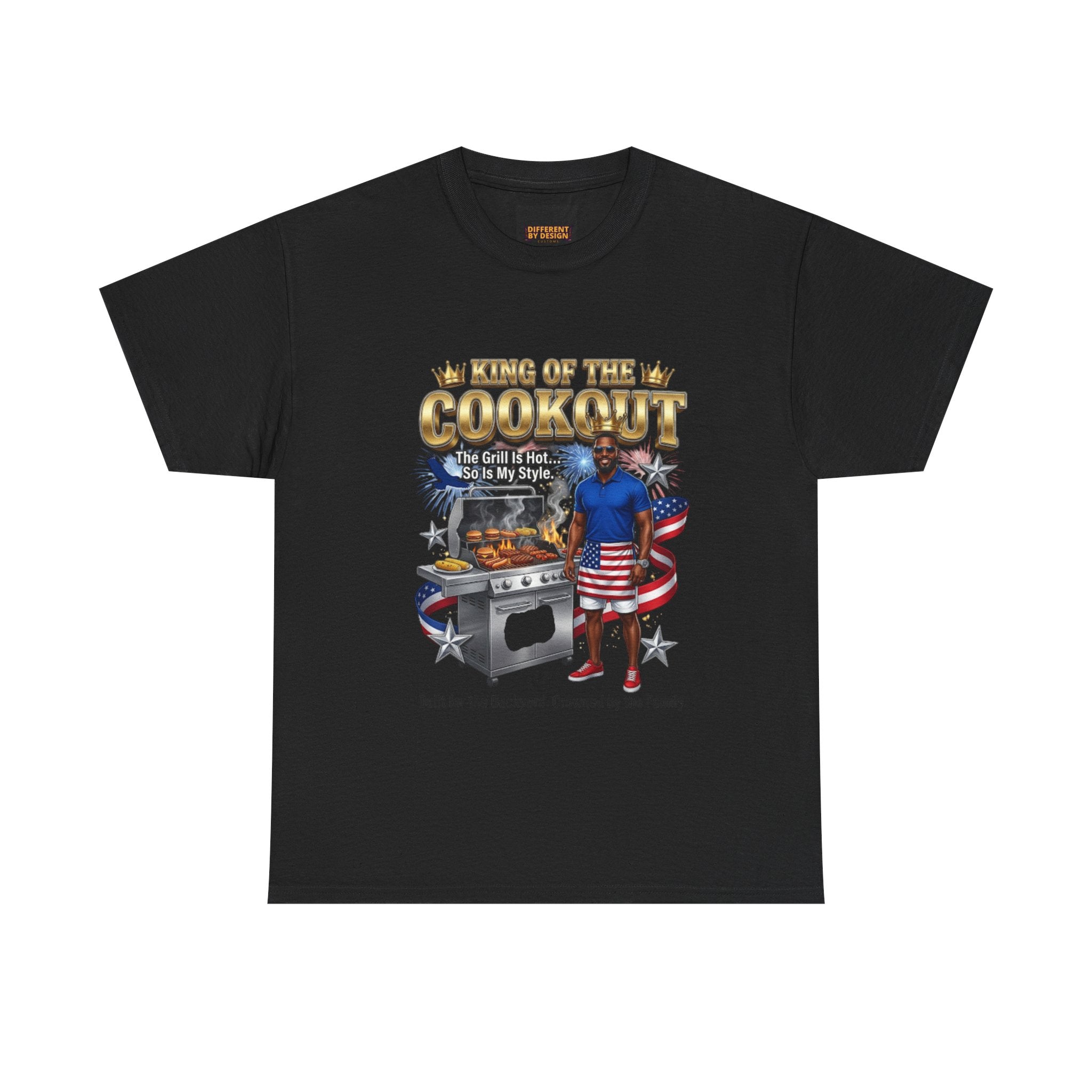 Patriotic Grill Master T‑Shirt — "King of the Cookout" BBQ Tee