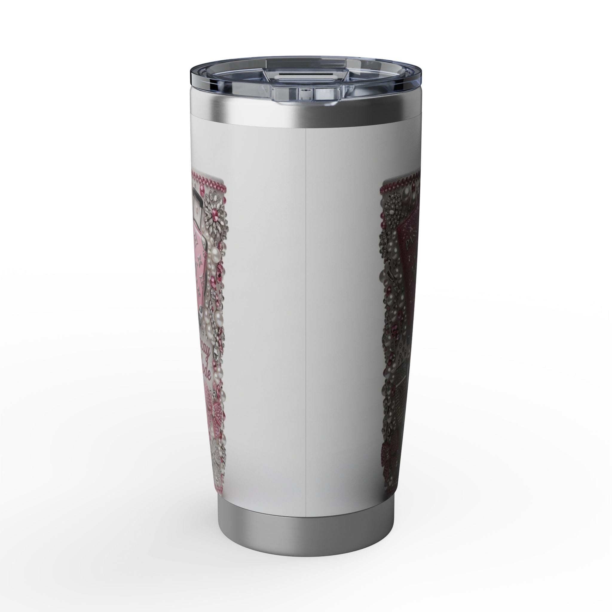 Passport Princess 20oz Tumbler – 'First Class Only' Travel Mug for Glamorous Wanderlust